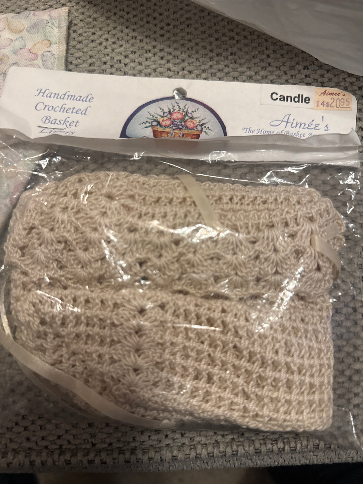 Homestead candle basket liner