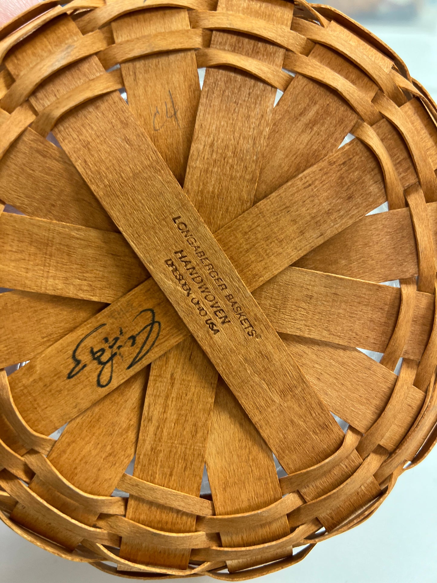 Longaberger secret garden region Basket button with protector