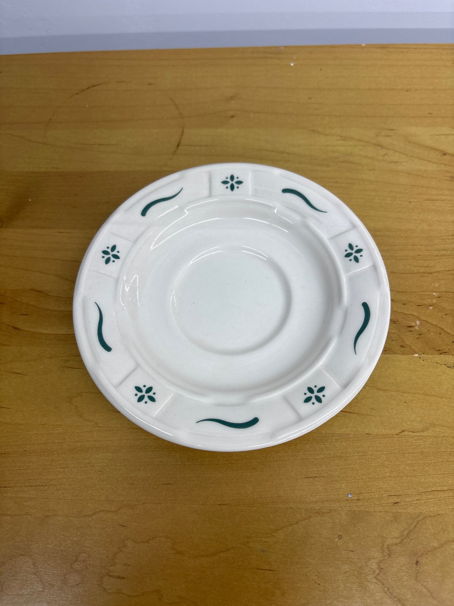 Longaberger Tea Cup Saucer in Heritage Green
