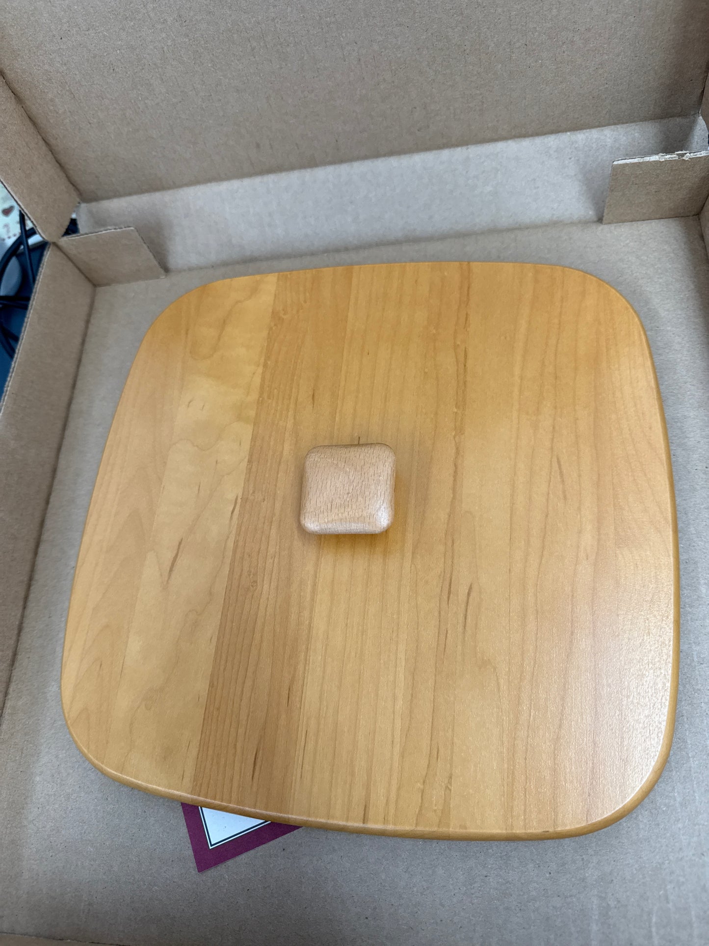 Longaberger Small Waste basket lid - 9.5” x 9.5”