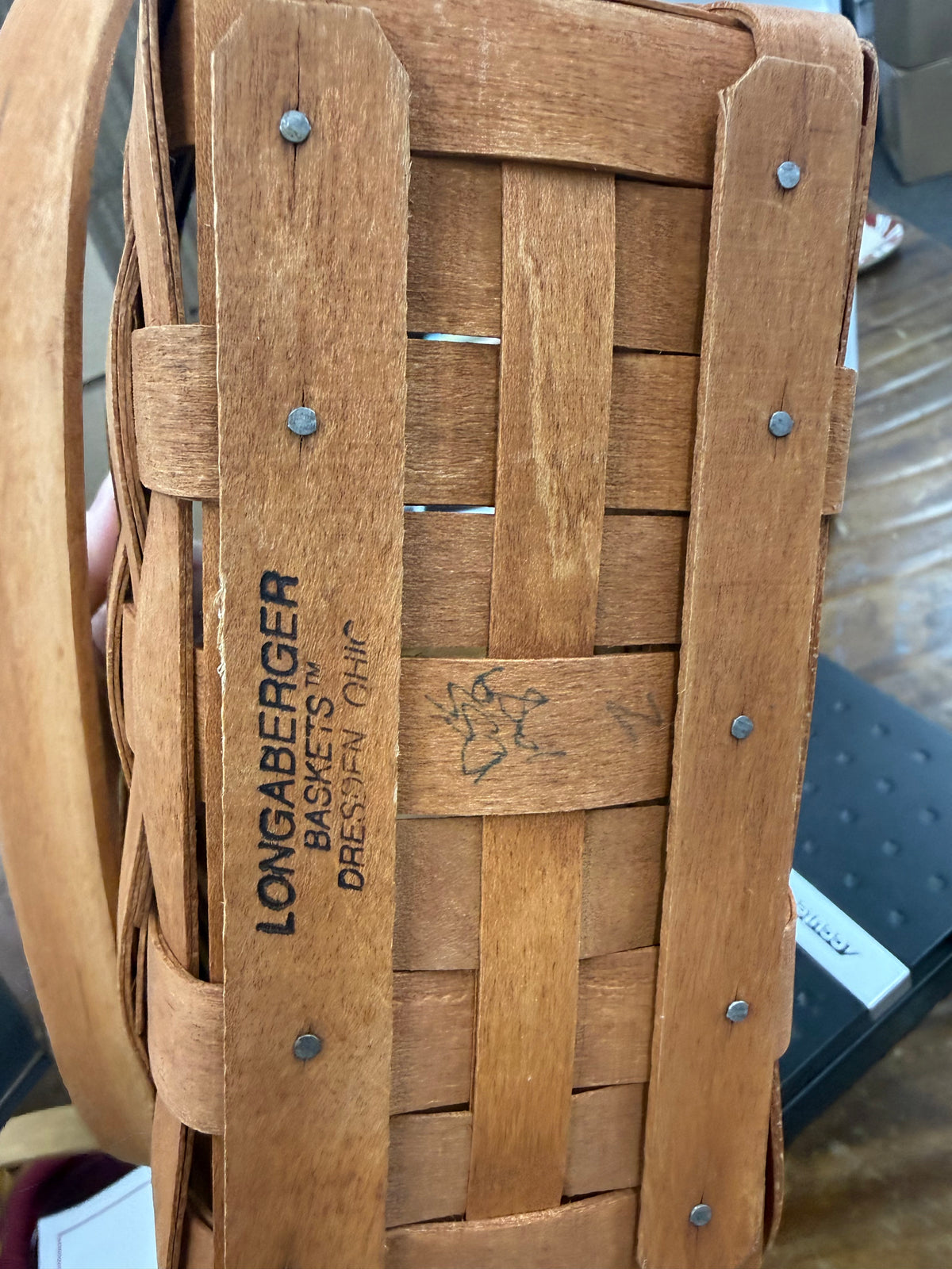 Longaberger 1989 holiday memory basket