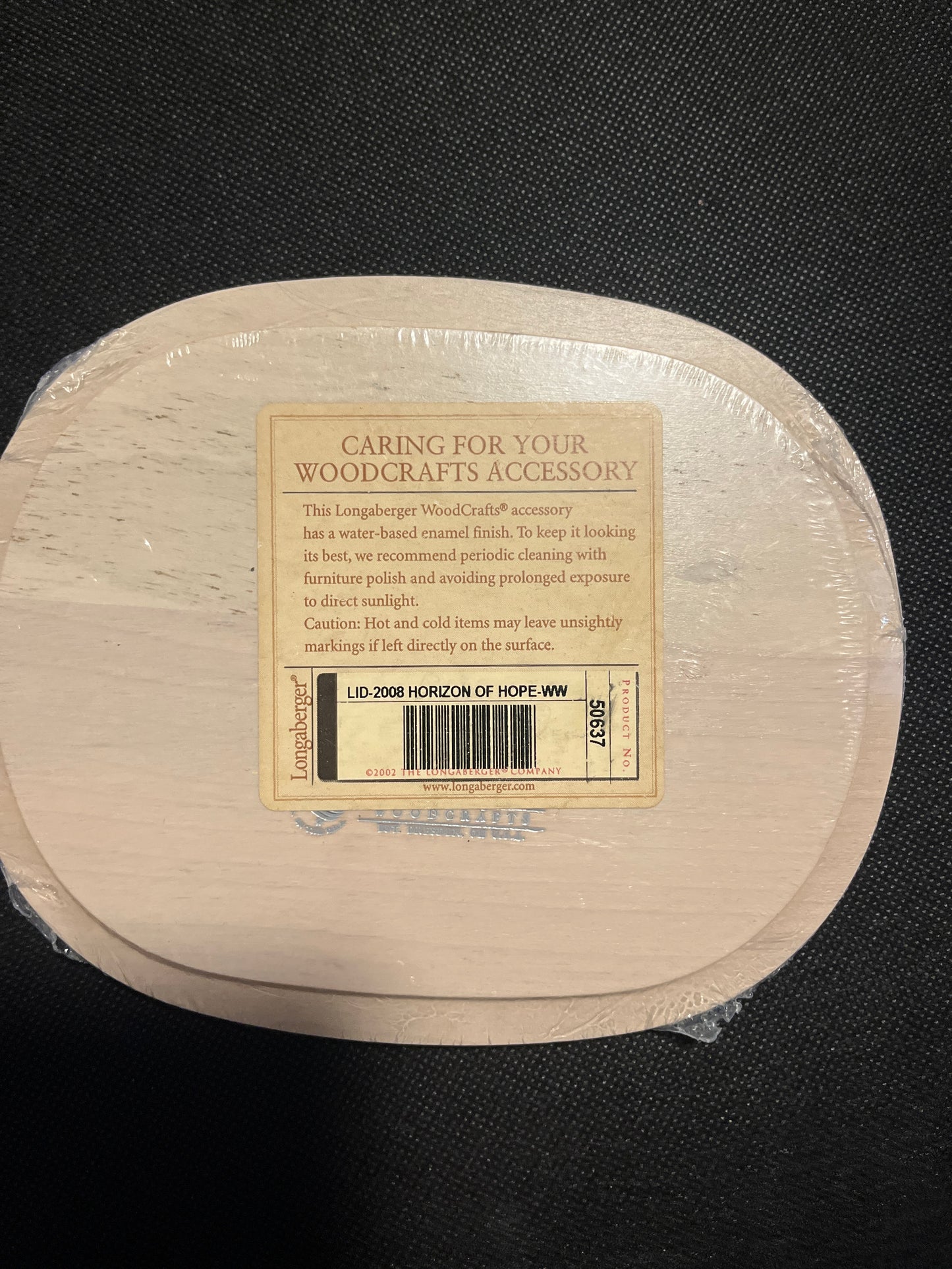 Longaberger 2008 Horizon of Hope basket lid