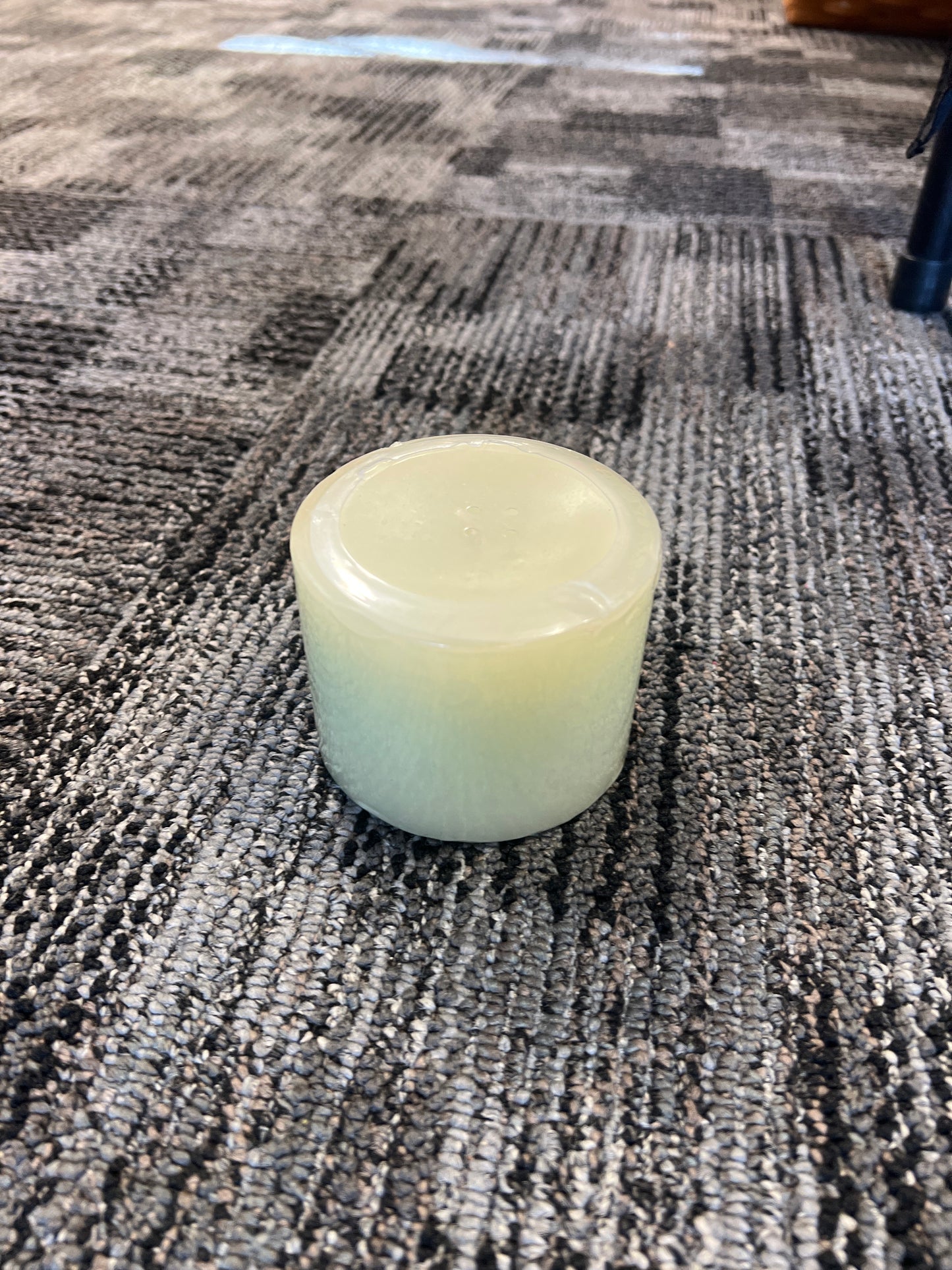 Longaberger Pint Size Pillar Candle in Crisp Cucumber
