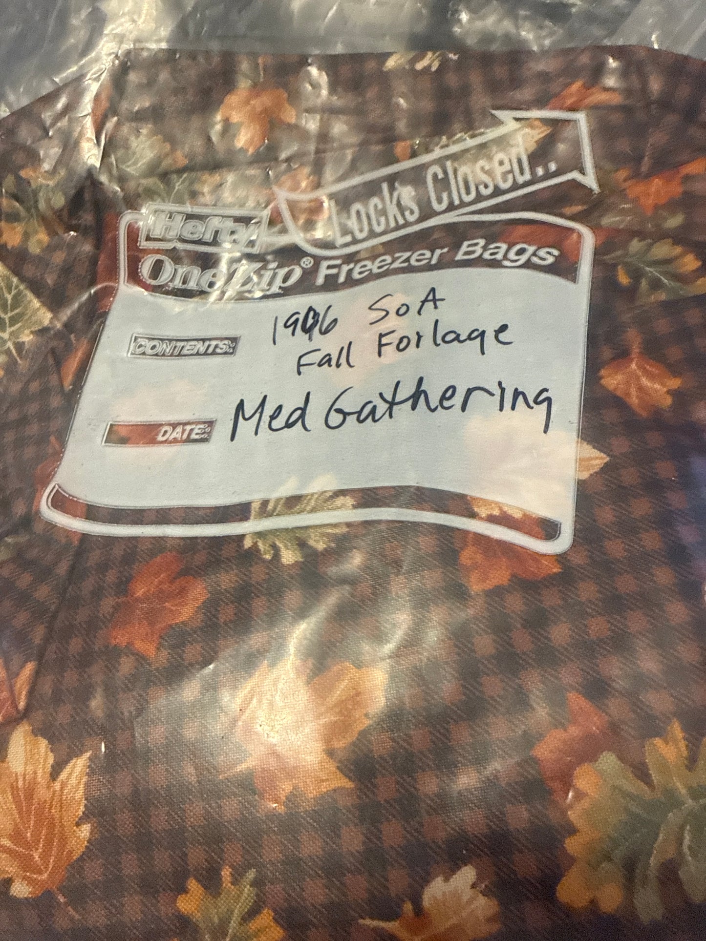 Longaberger medium gathering liner in fall foliage