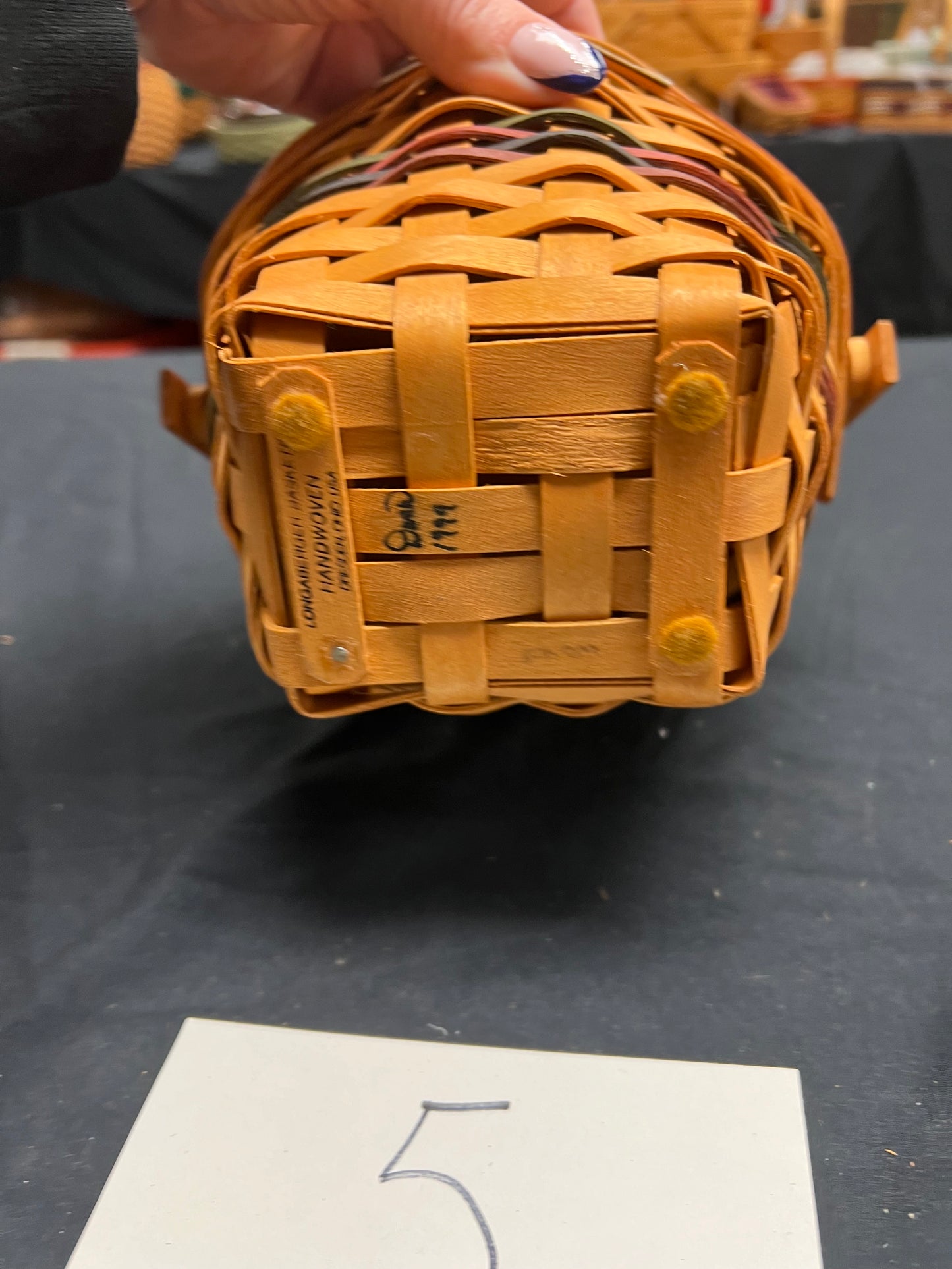 Longaberger sales award basket 1999 with lid