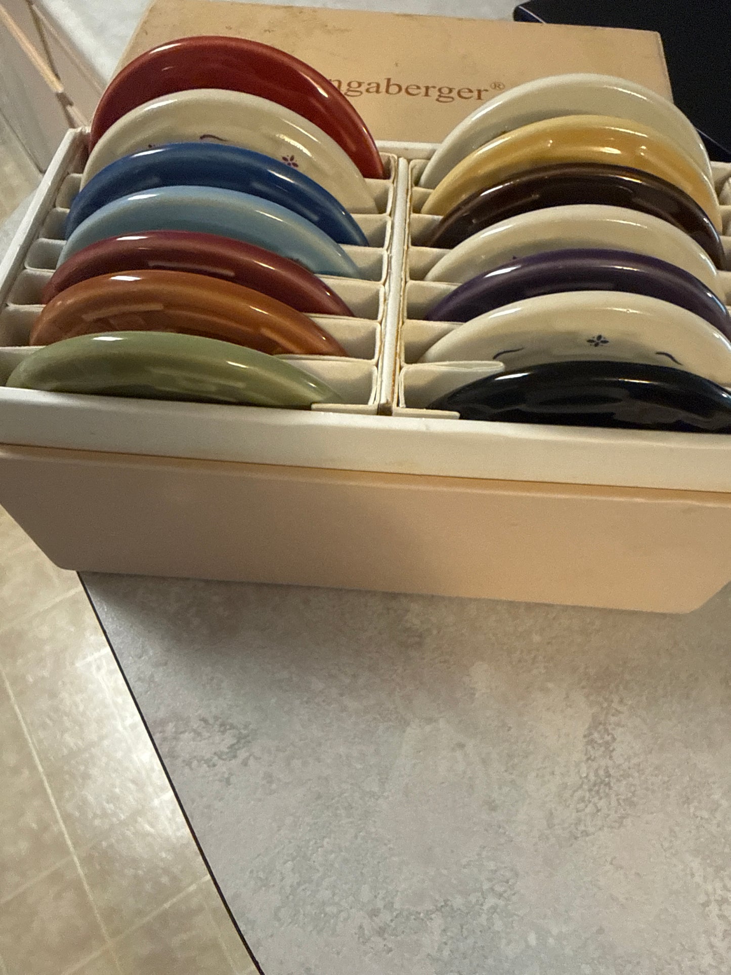 Longaberger pottery chips