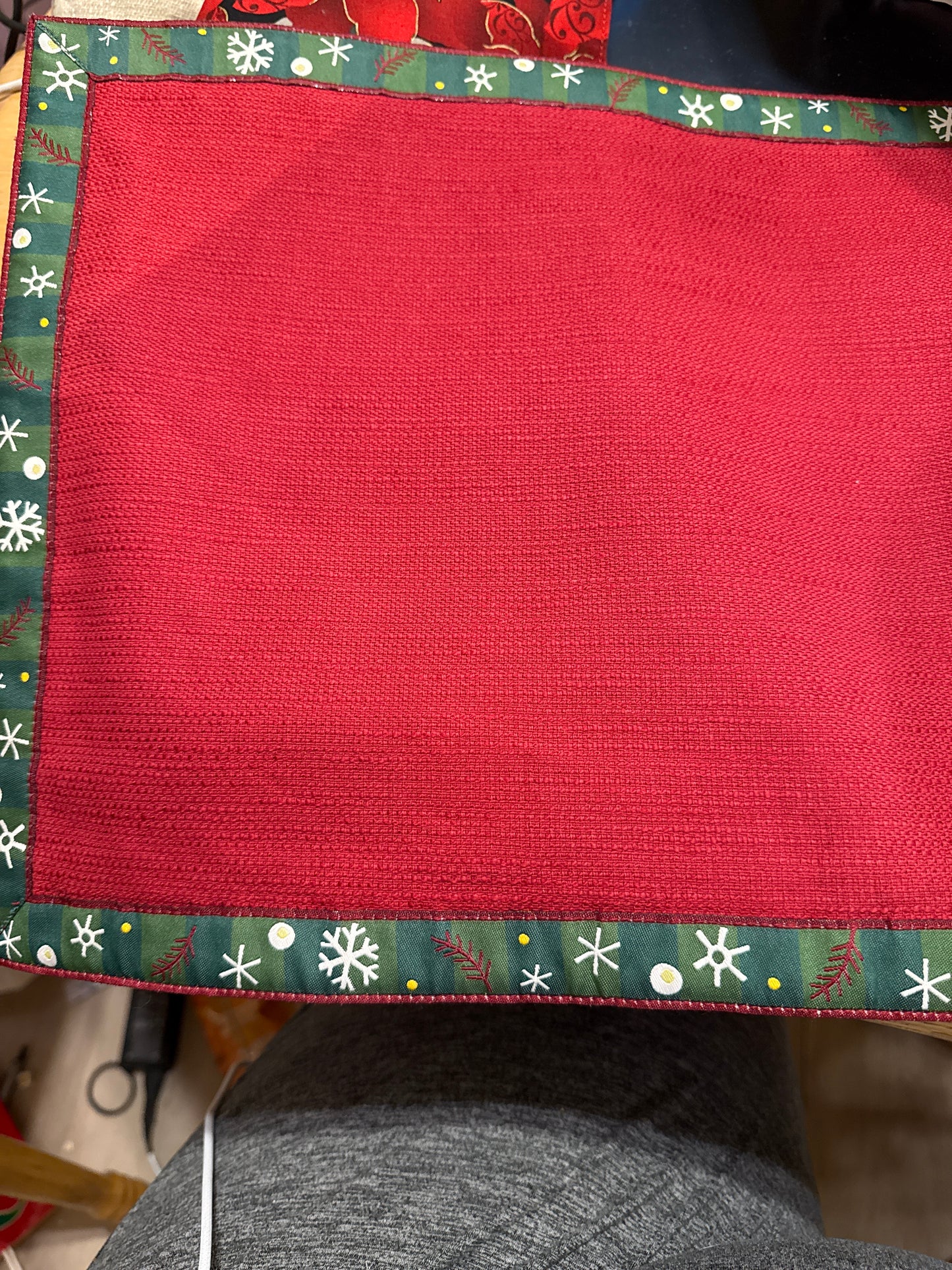 Longaberger set of novelty placemats in paprika