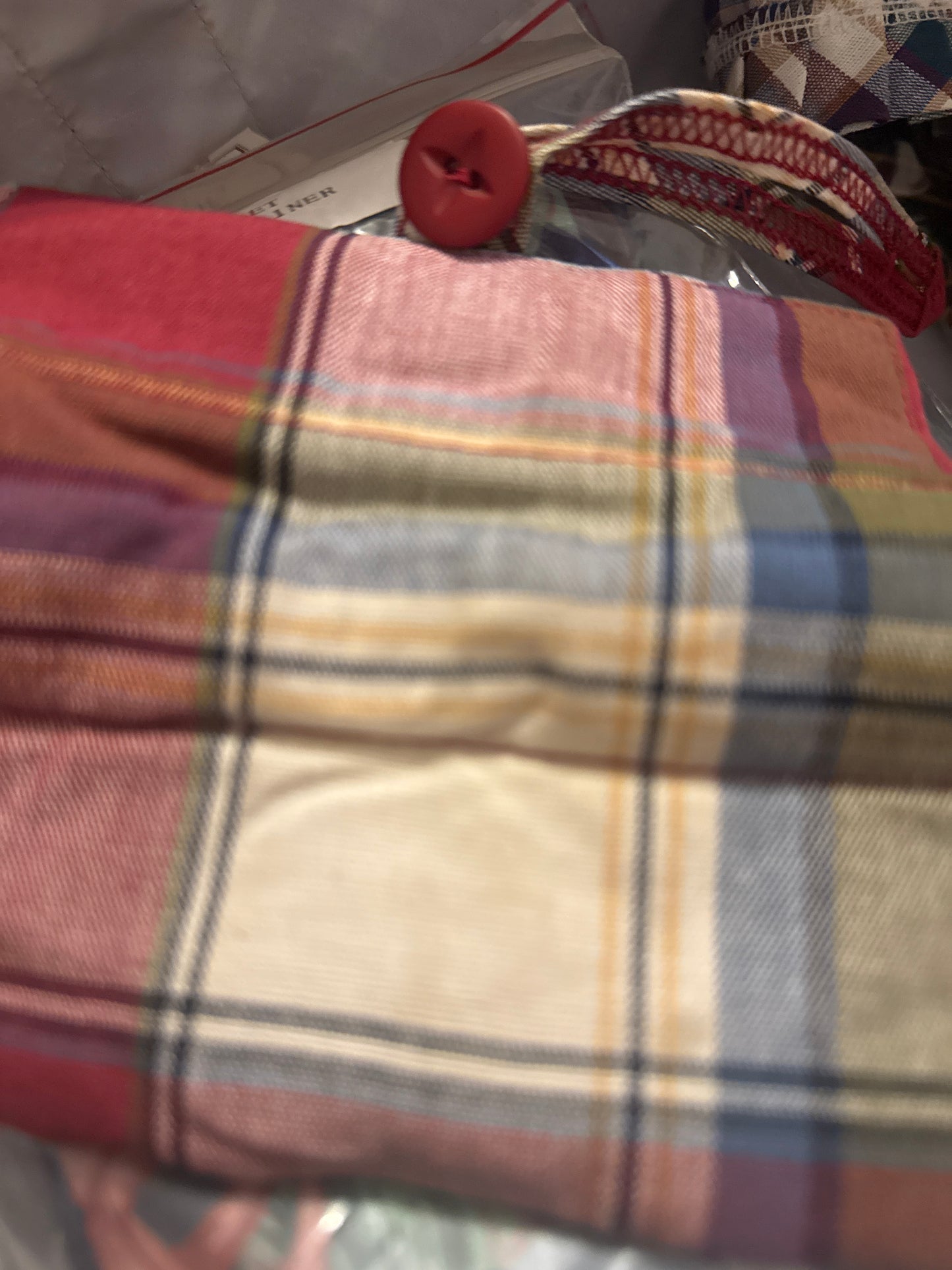 Longaberger handle gripper in orchard park plaid