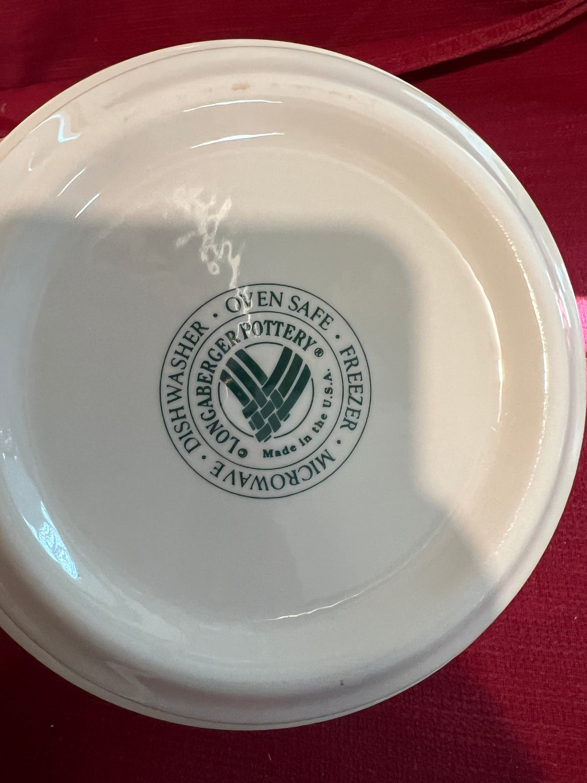 Longaberger stackable bowl in ivory