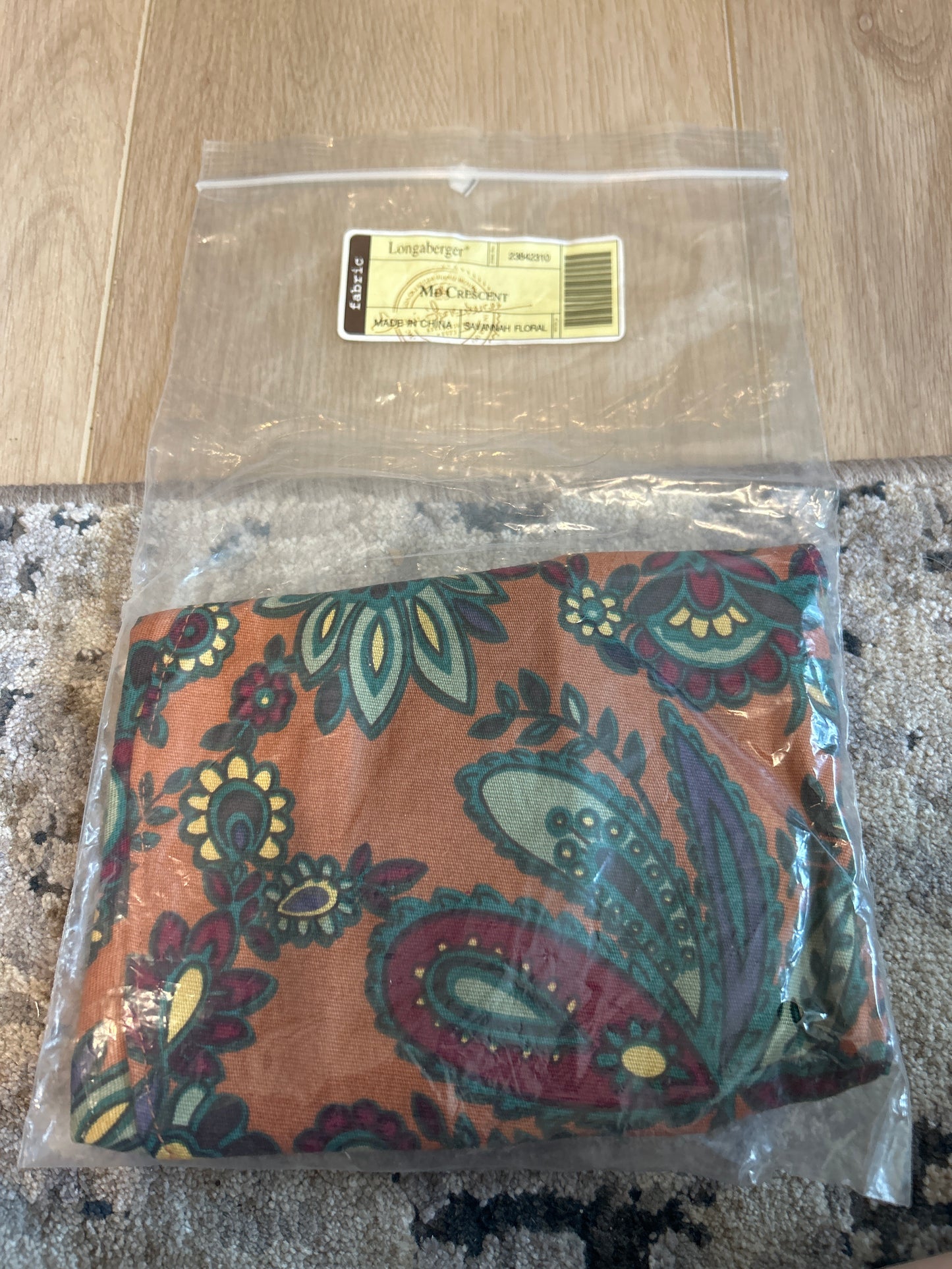 Longarberger liner md crescent in savanna floral