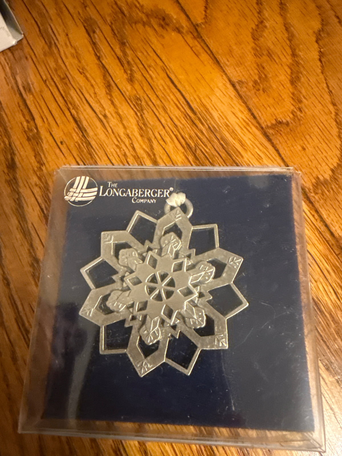 Longaberger pewter snowflake ornament