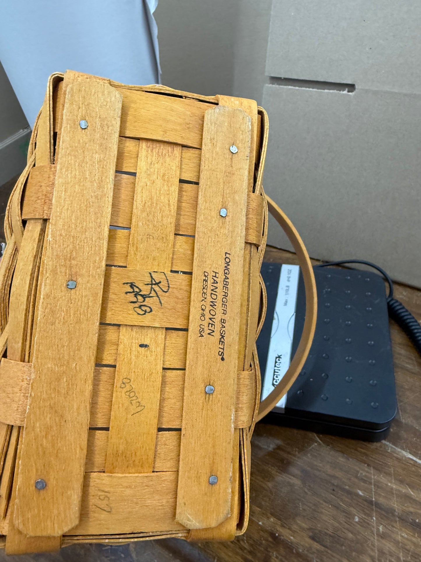 Longaberger glad tidings basket with protector