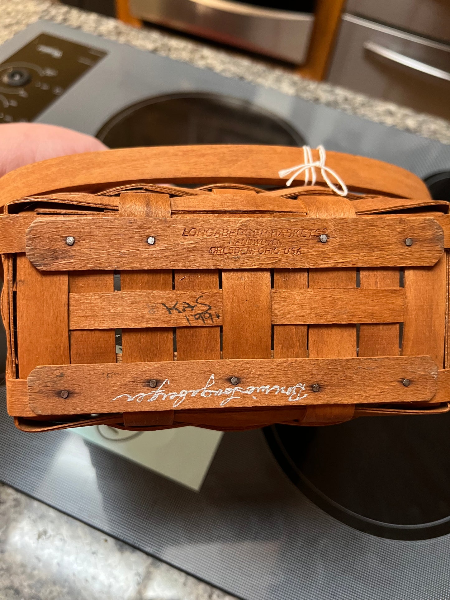 Longaberger 1990 Tour Basket with Protector