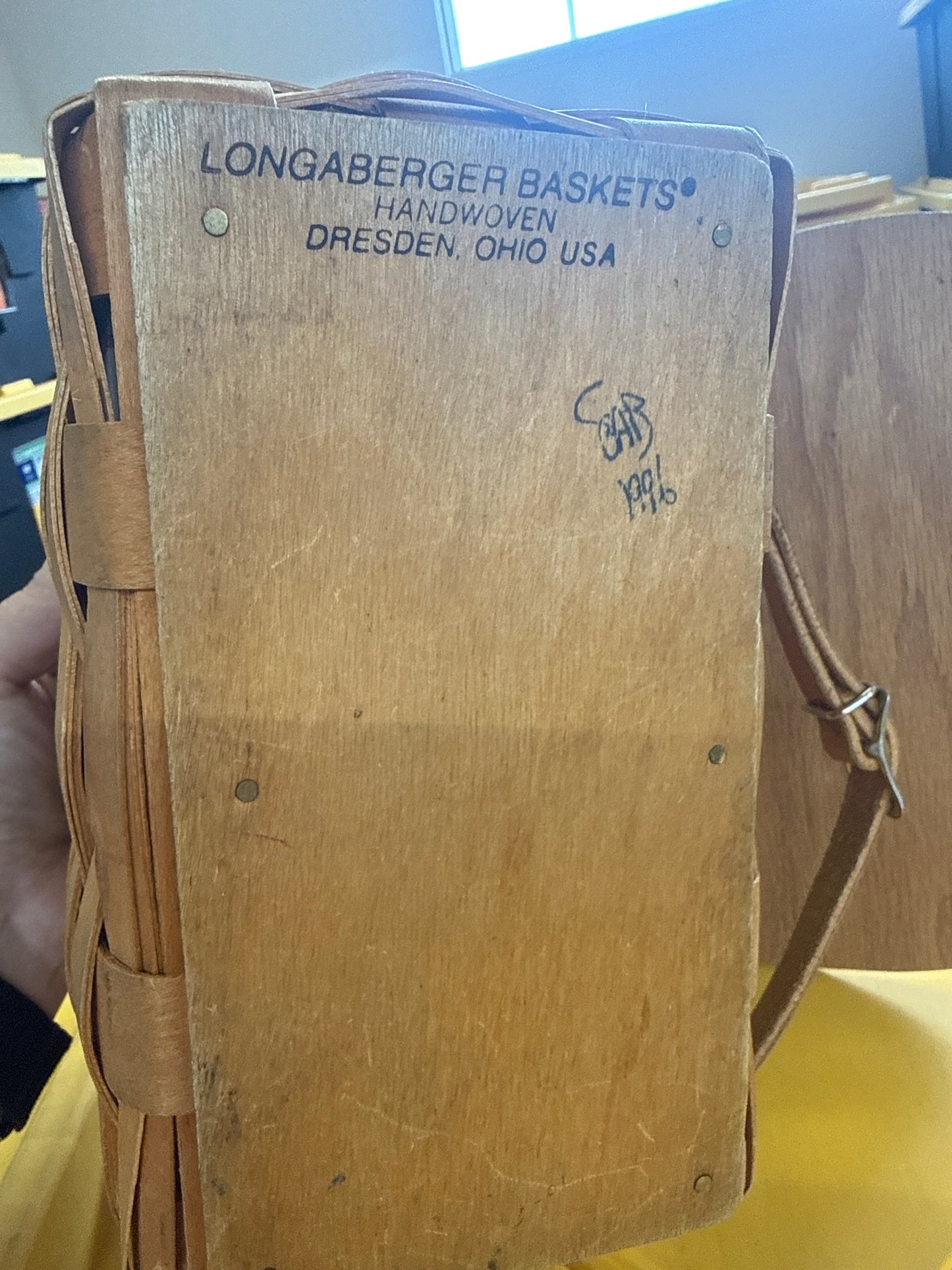 Longaberger medium purse basket with liner and protector