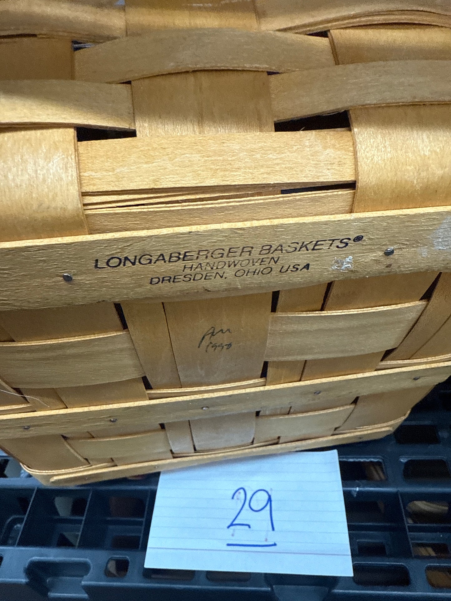 Longaberger cake basket with protector and riser