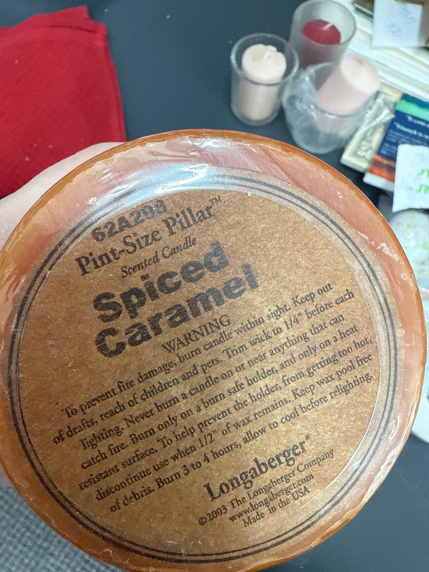 Longaberger spice caramel camel pint size
