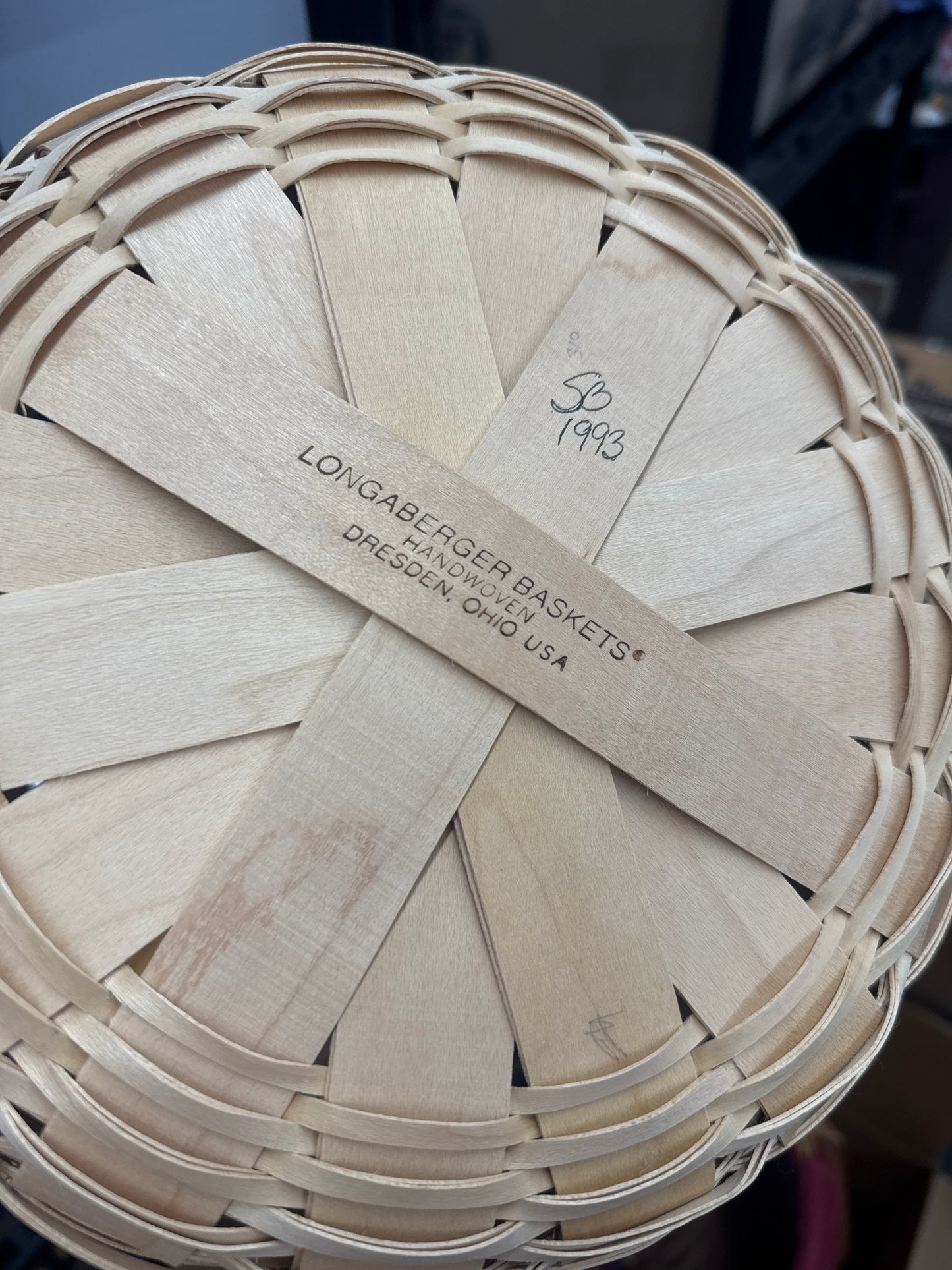 Longaberger darning basket