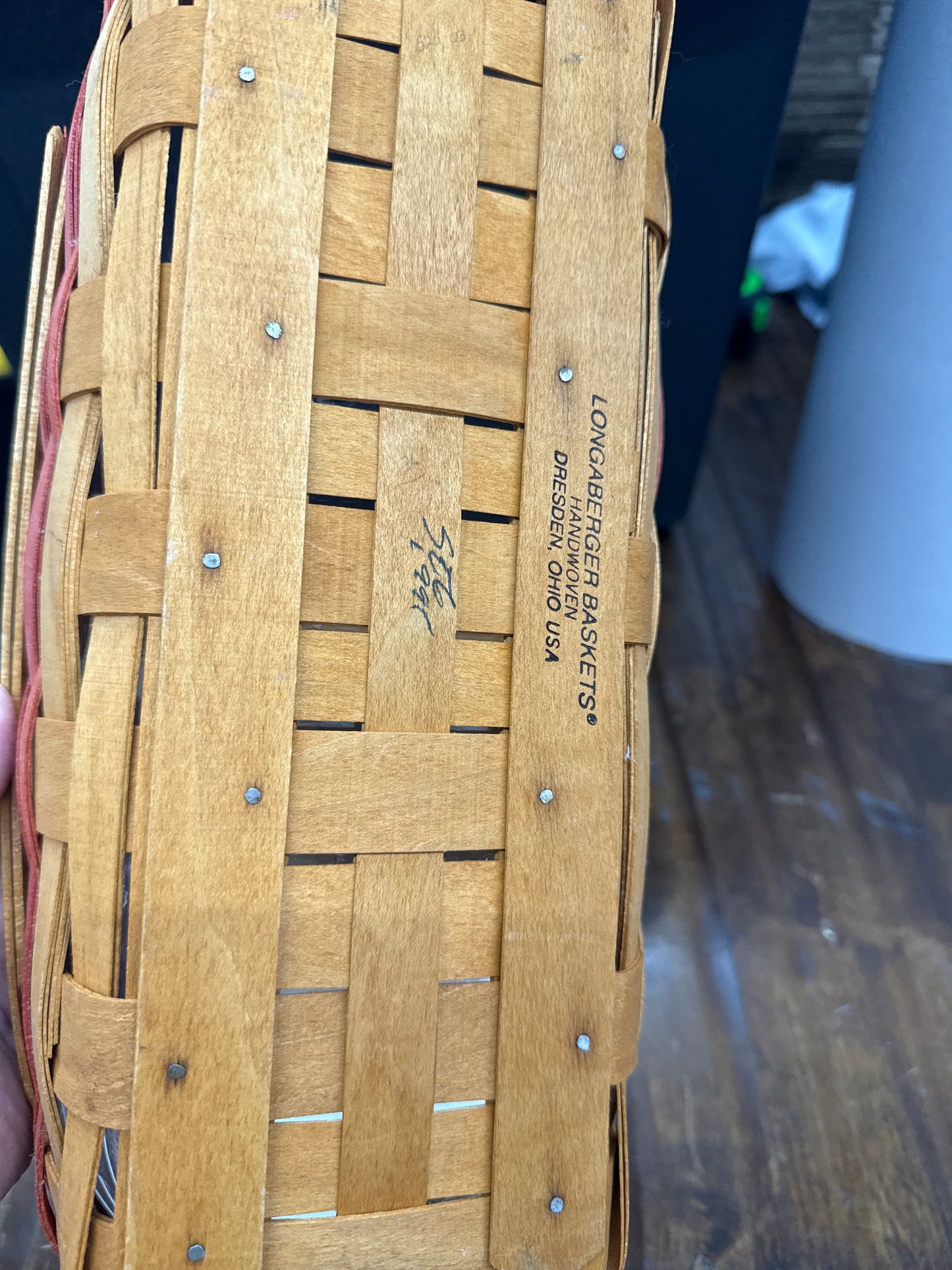 Longaberger tulip basket with protector