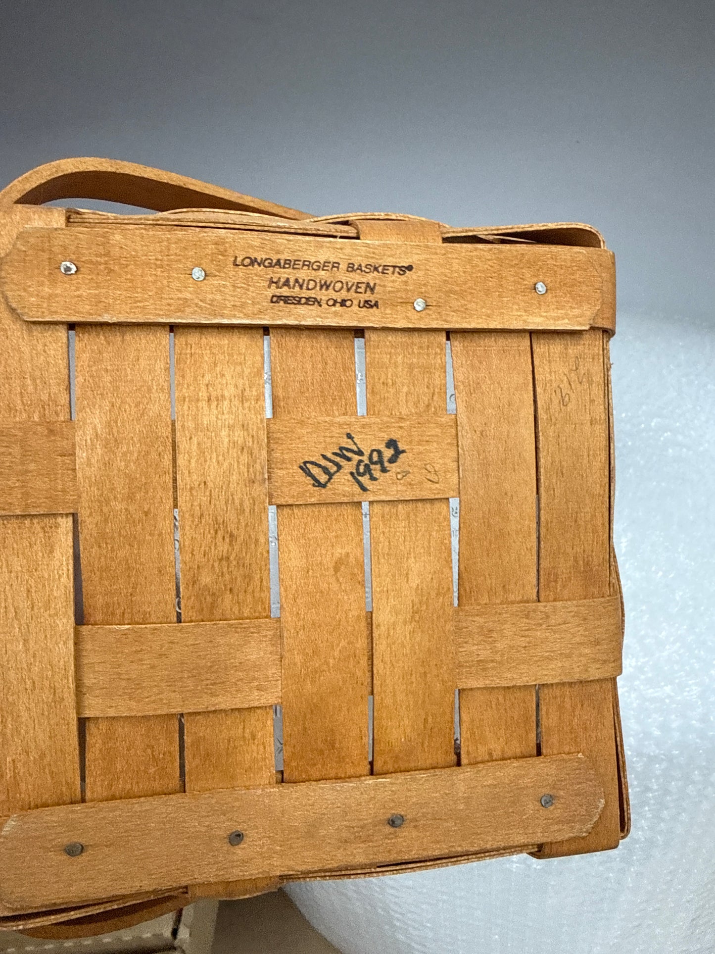 Longaberger medium berry basket with protector