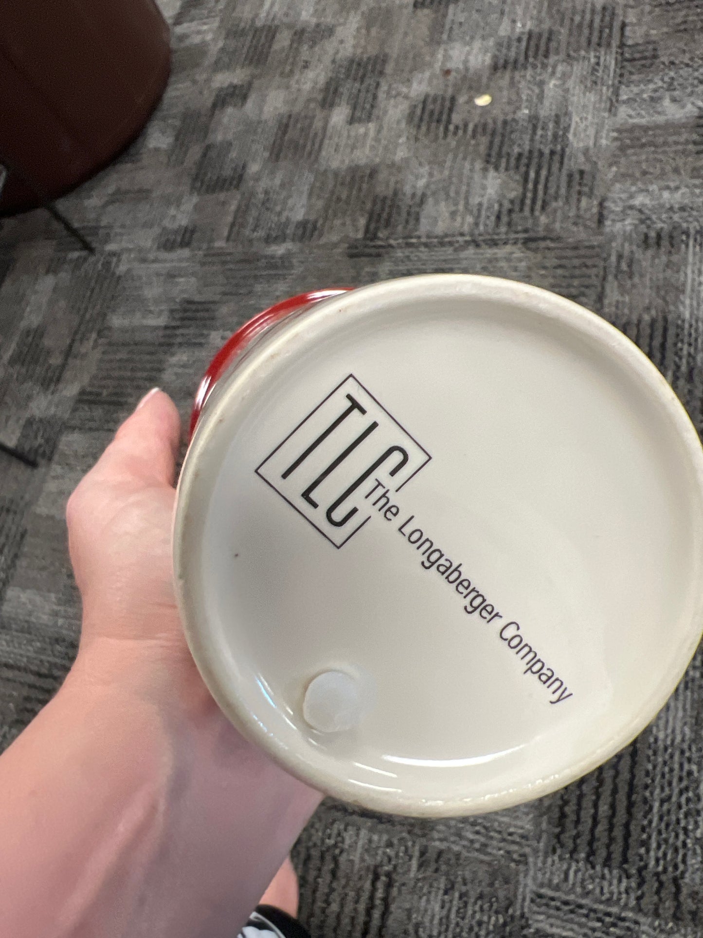 The longaberger company travel reindeer mug
