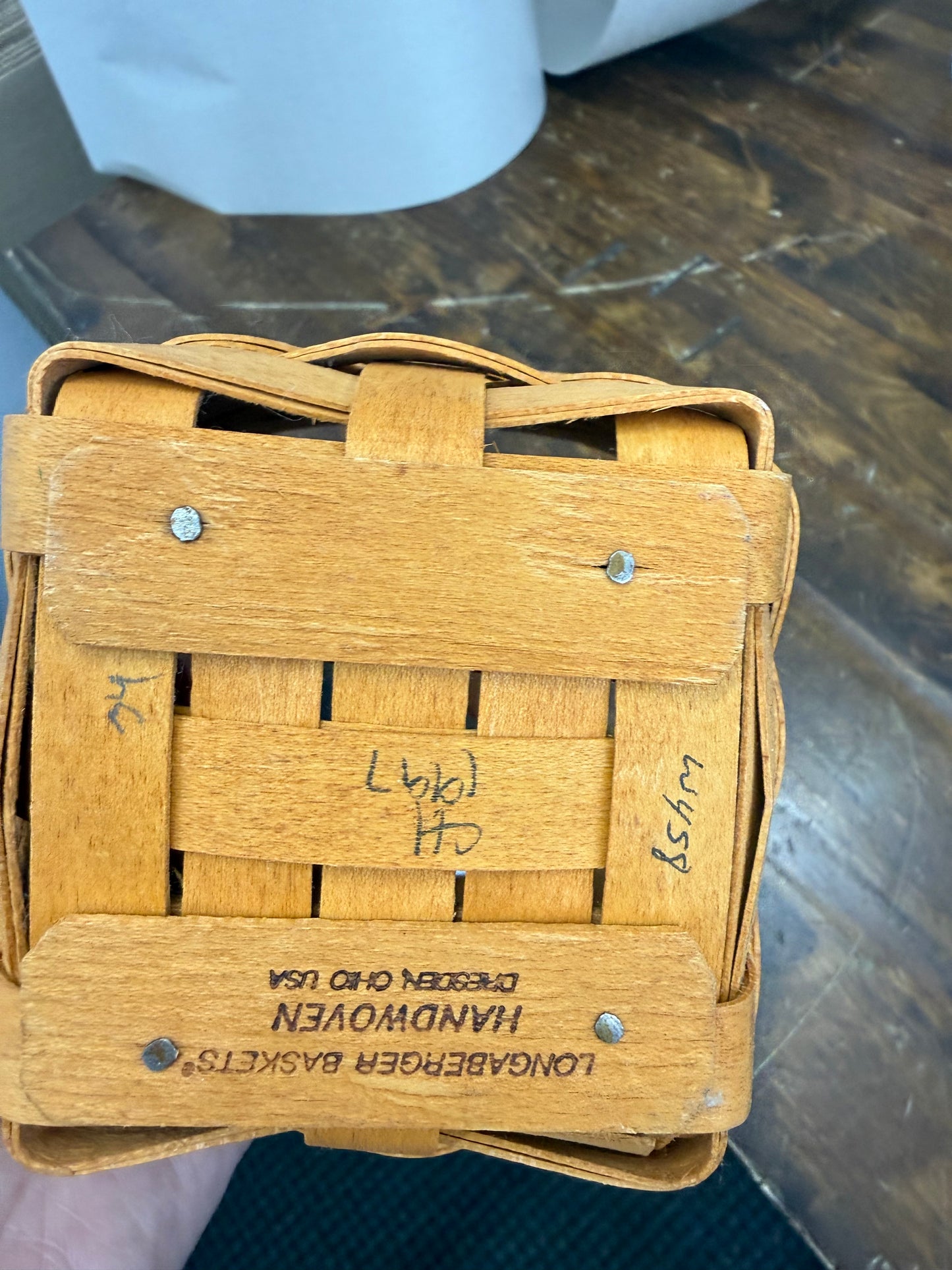 Longaberger chives basket