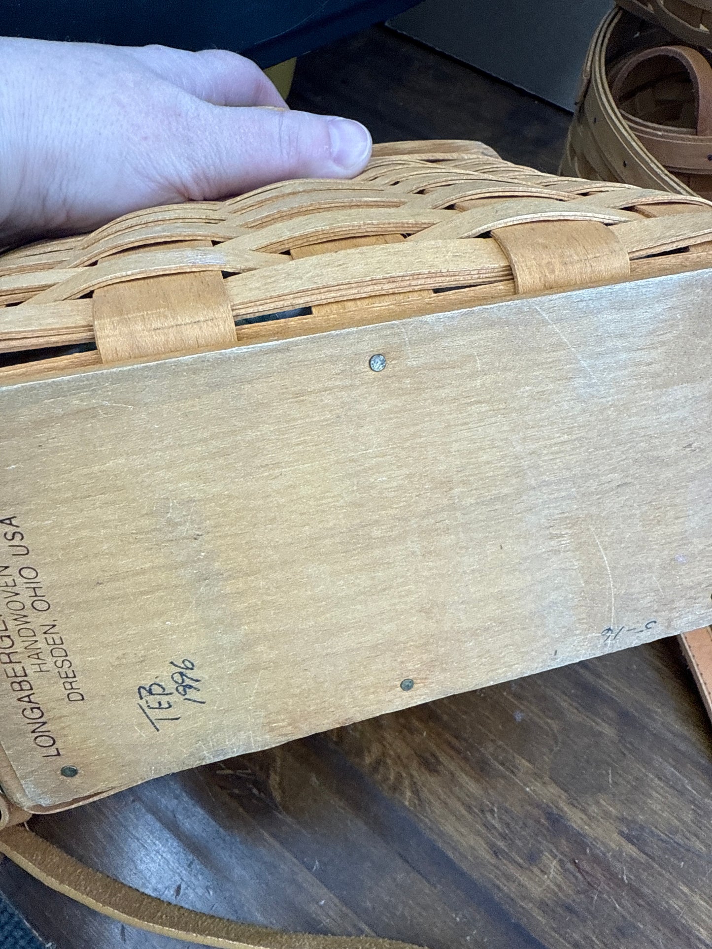 Longaberger purse with liner and protector