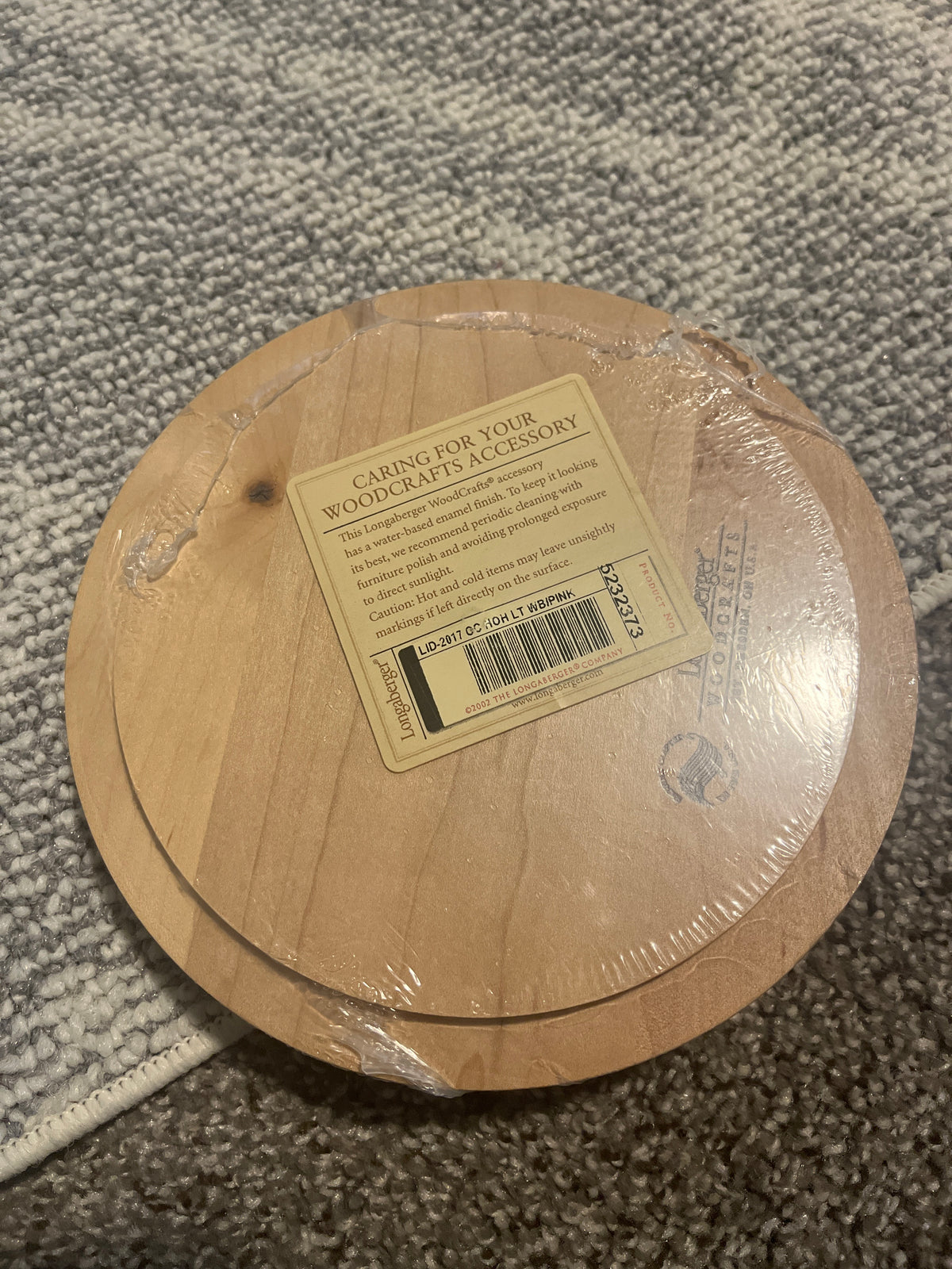 Longaberger horizon of hope 2017 round lid