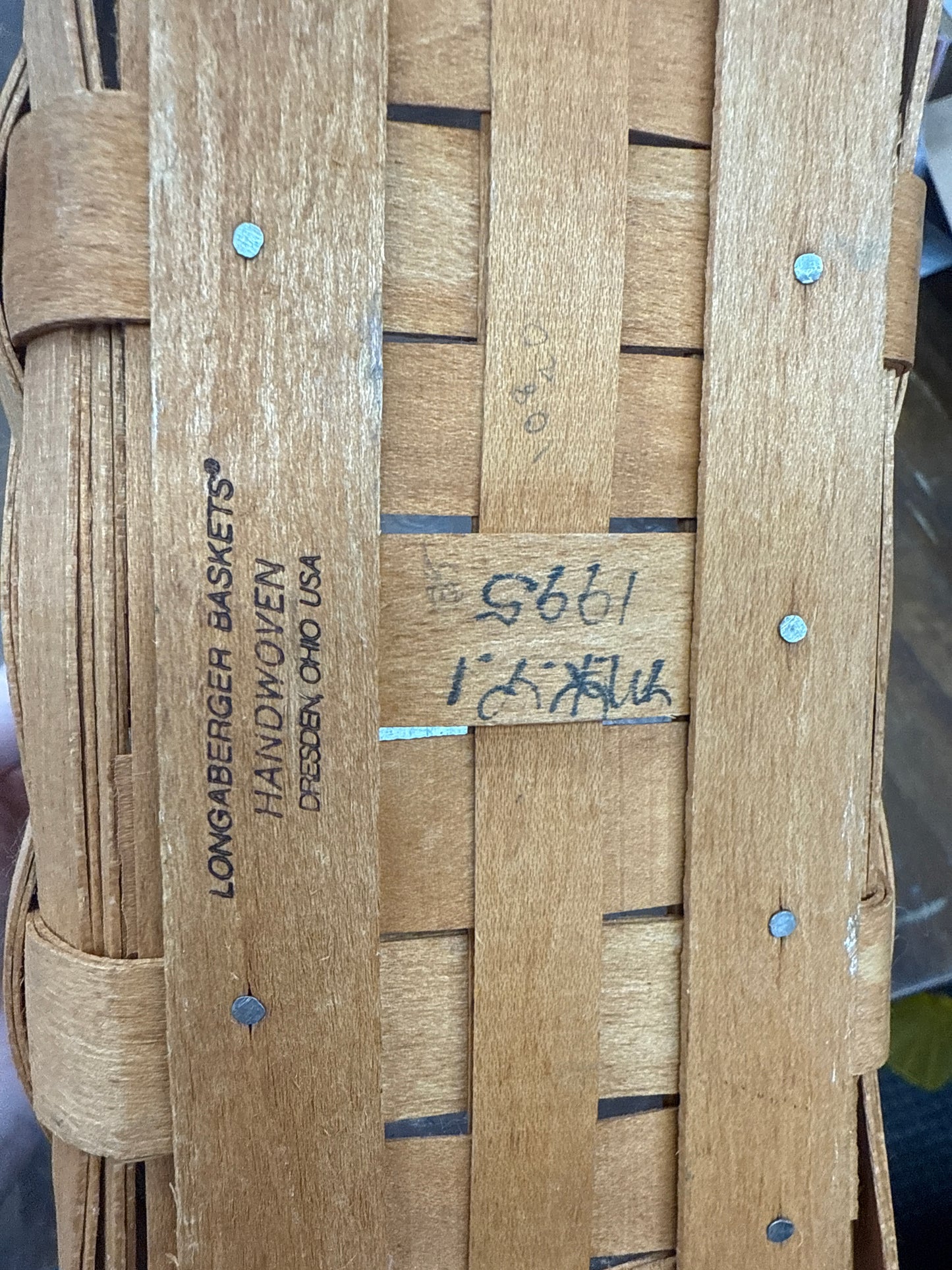Longaberger hartville basket with protector
