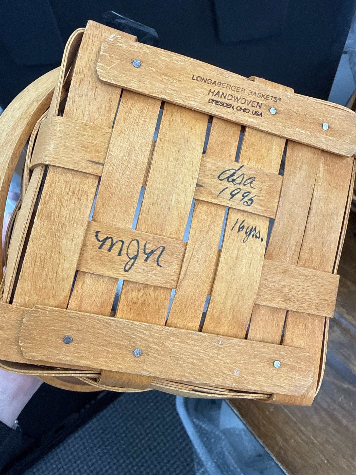 Longaberger 7” measuring basket with protector