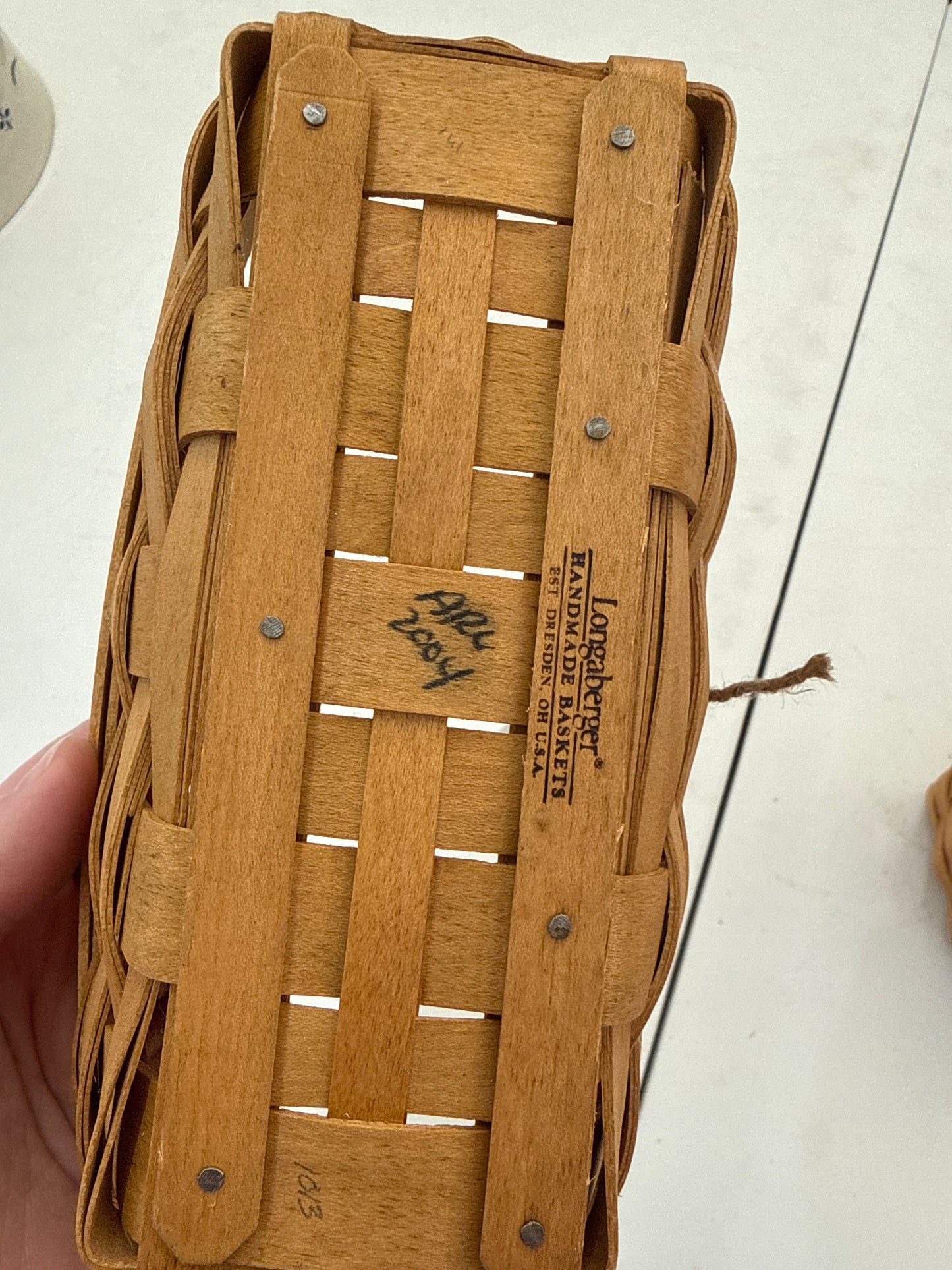 Longaberger 2004 thank you basket
