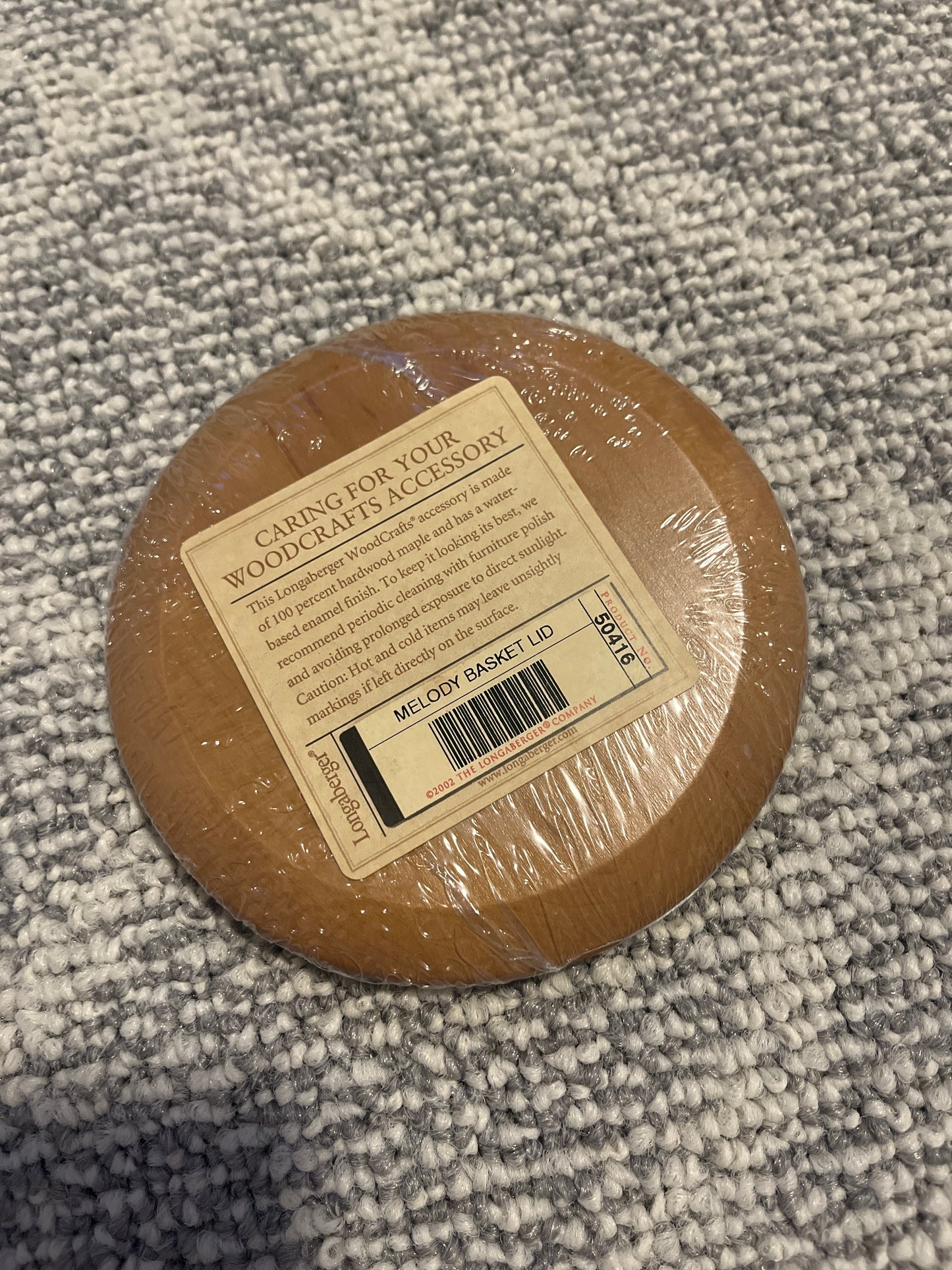 Longaberger melody basket lid