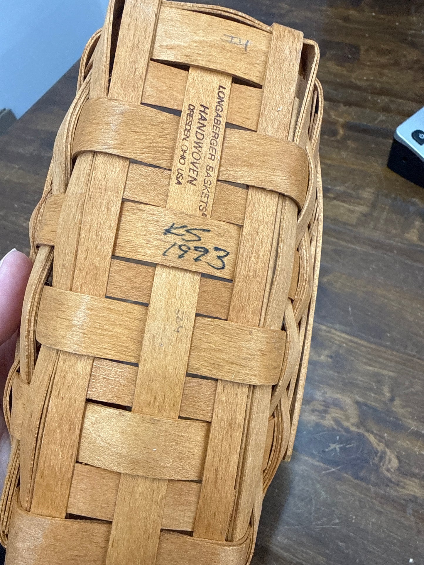 Longaberger lavender basket