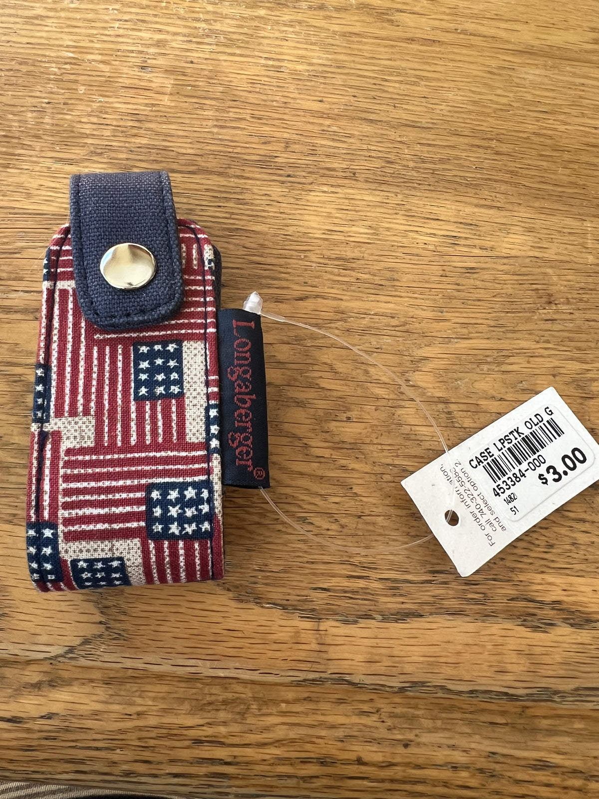 Longaberger lipstick case in old glory