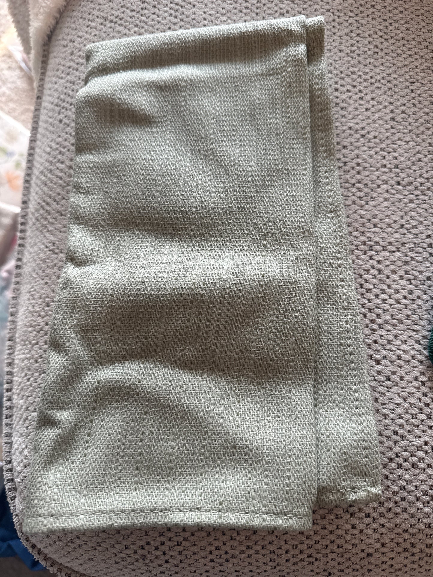 Longaberger single napkin in sage napkin
