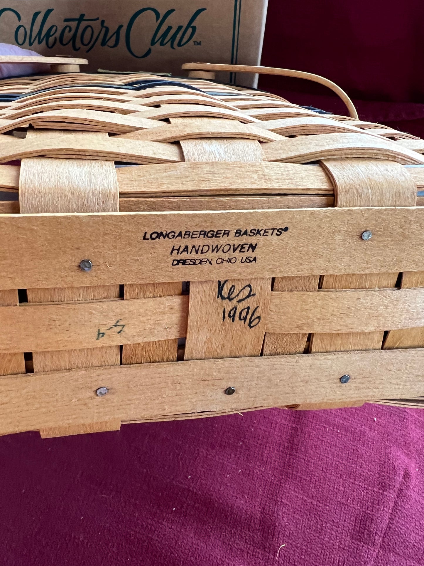 Longaberger Collectors Club membership basket