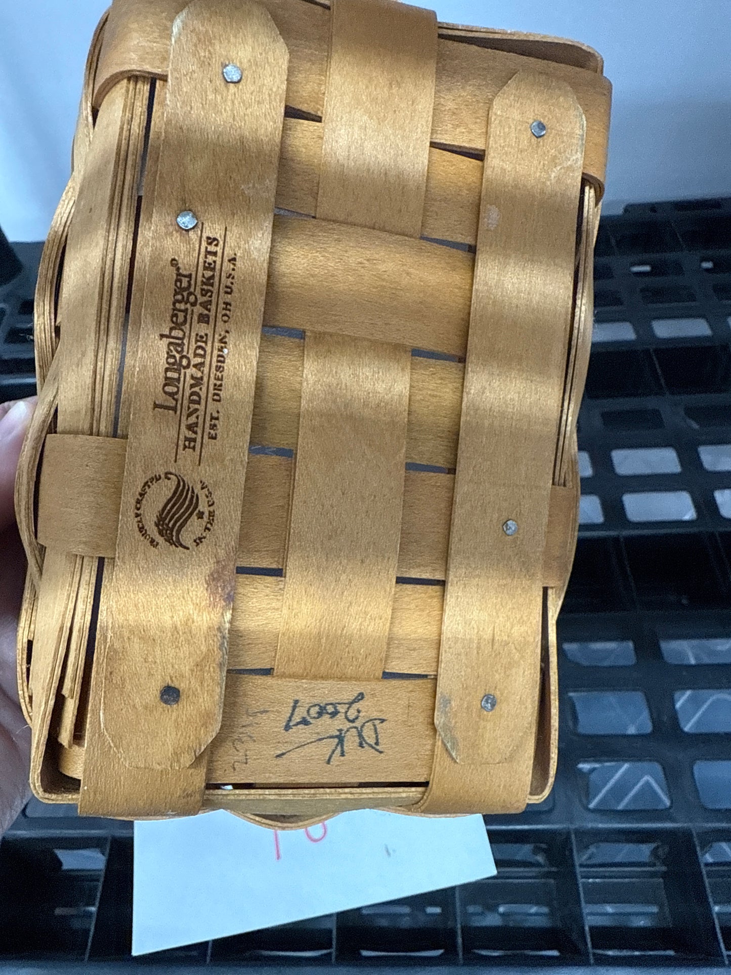 Longaberger tea basket with hard protector