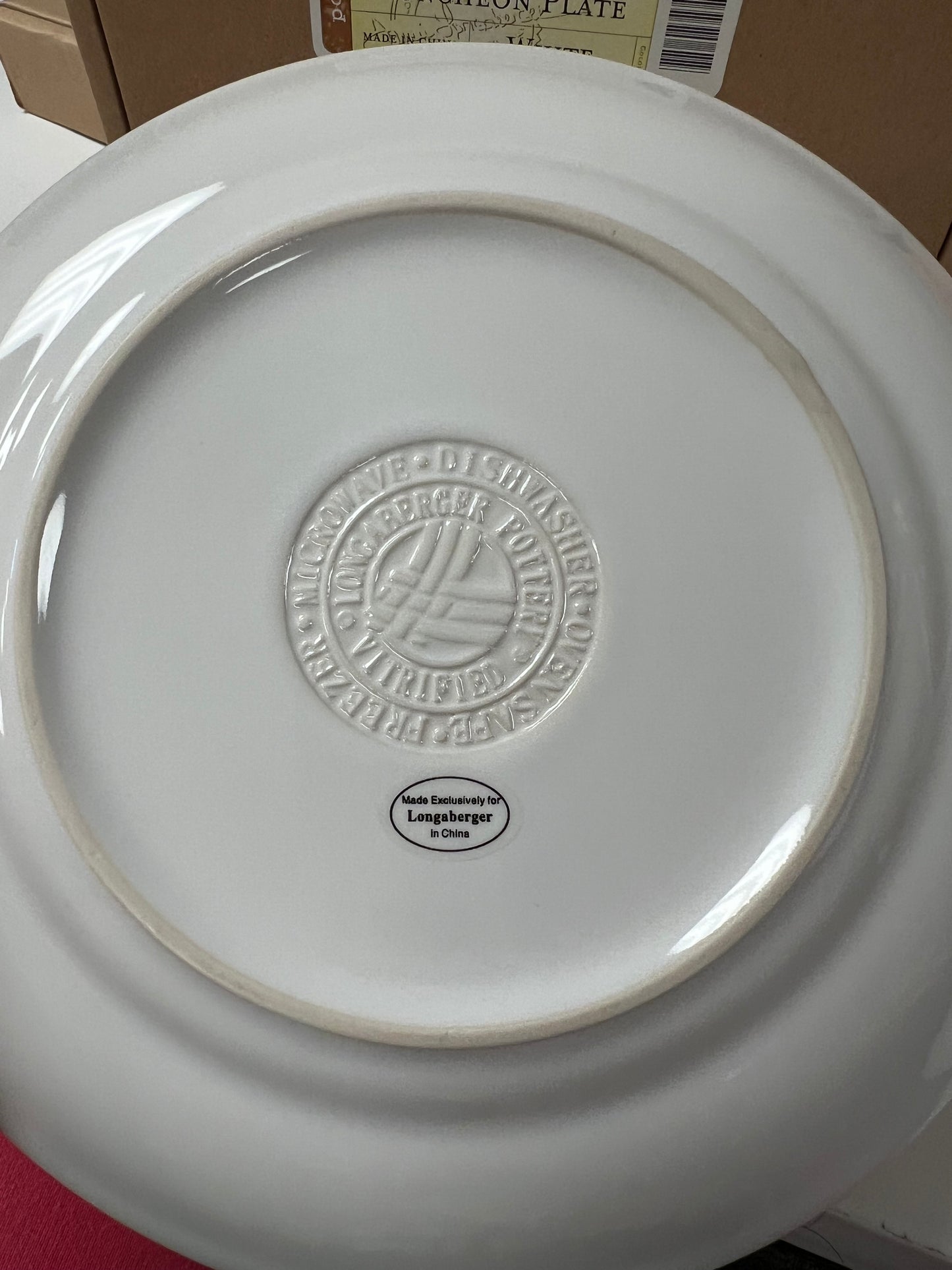 Longaberger everyday tableware luncheon plate