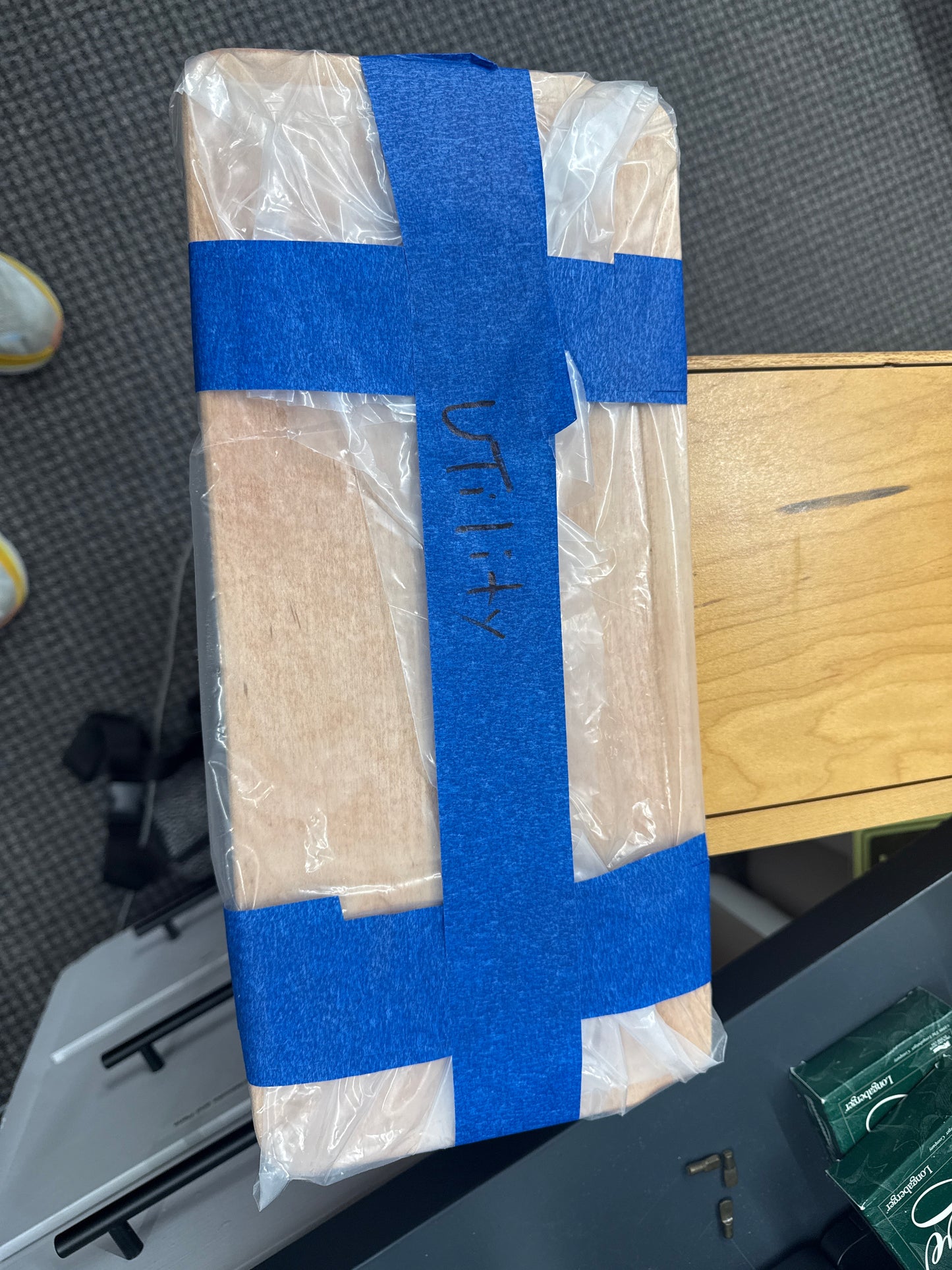 Utility shelf from pure maple