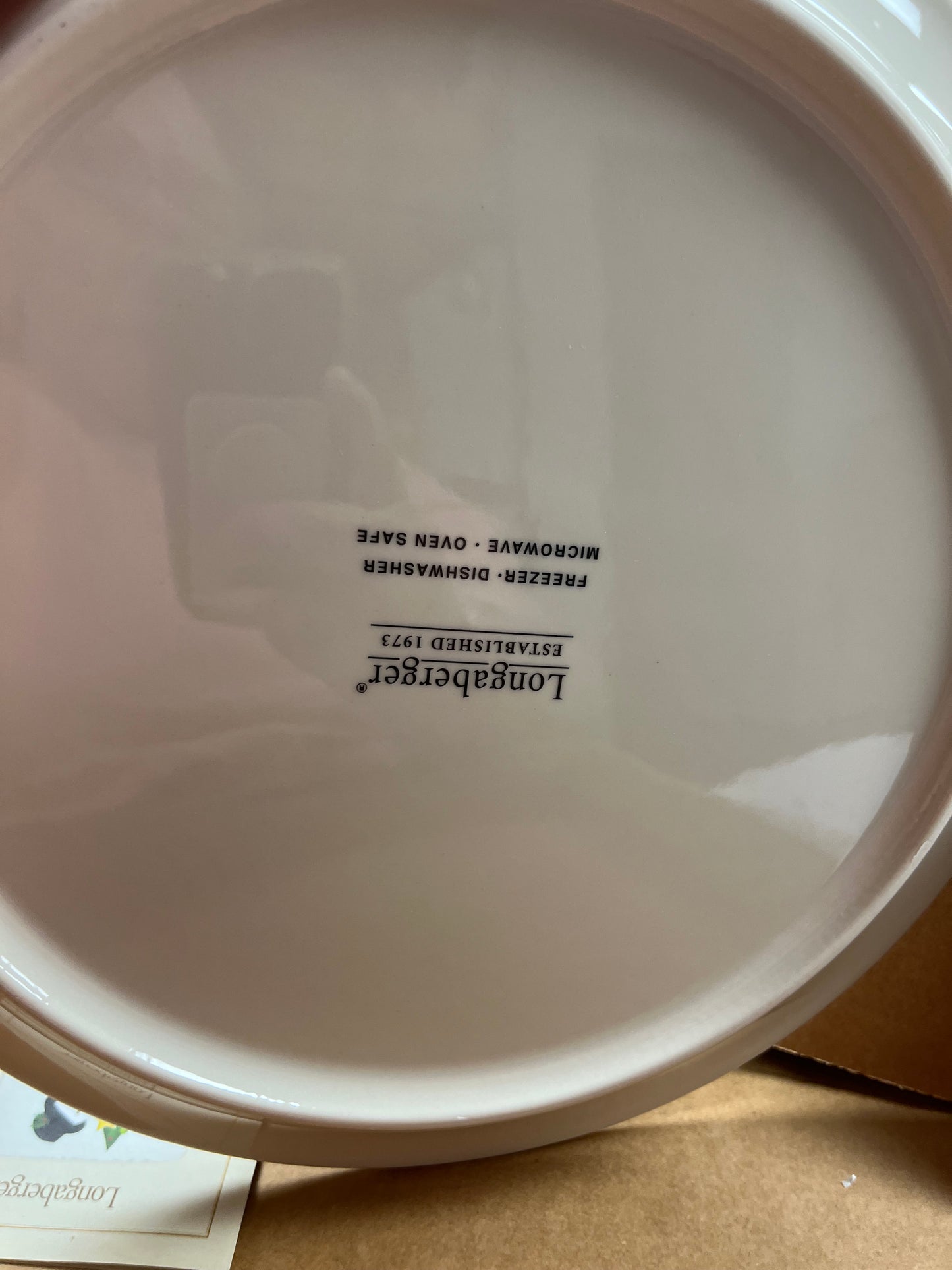 Longaberger holiday platter