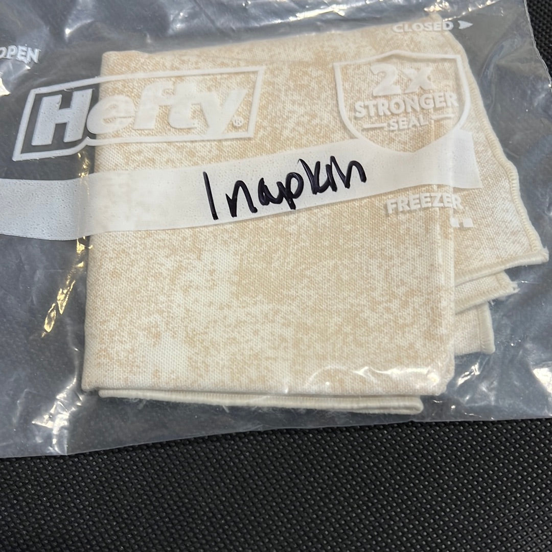 Longaberger napkin in sandstone