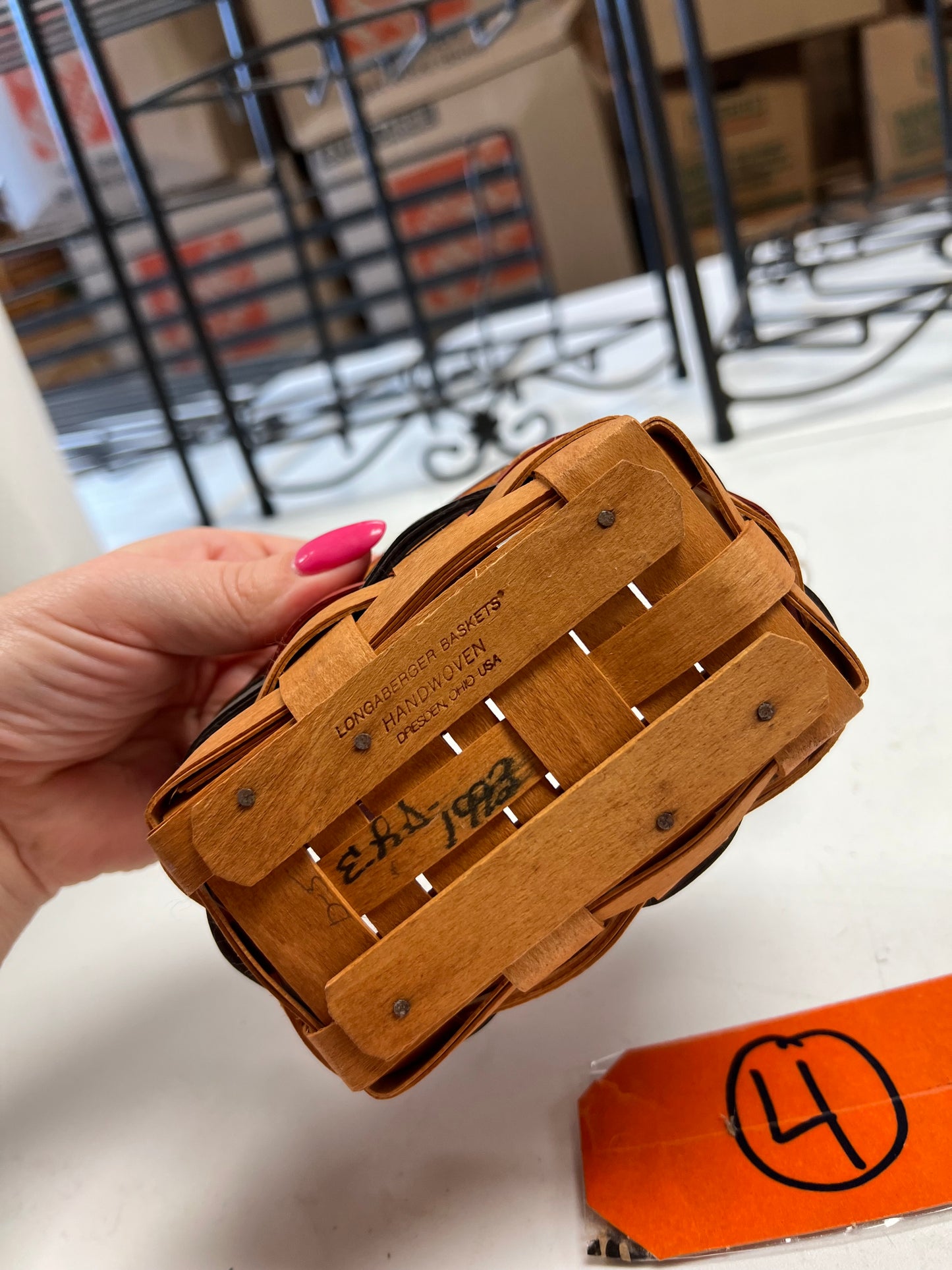 Longaberger all star basket with protector