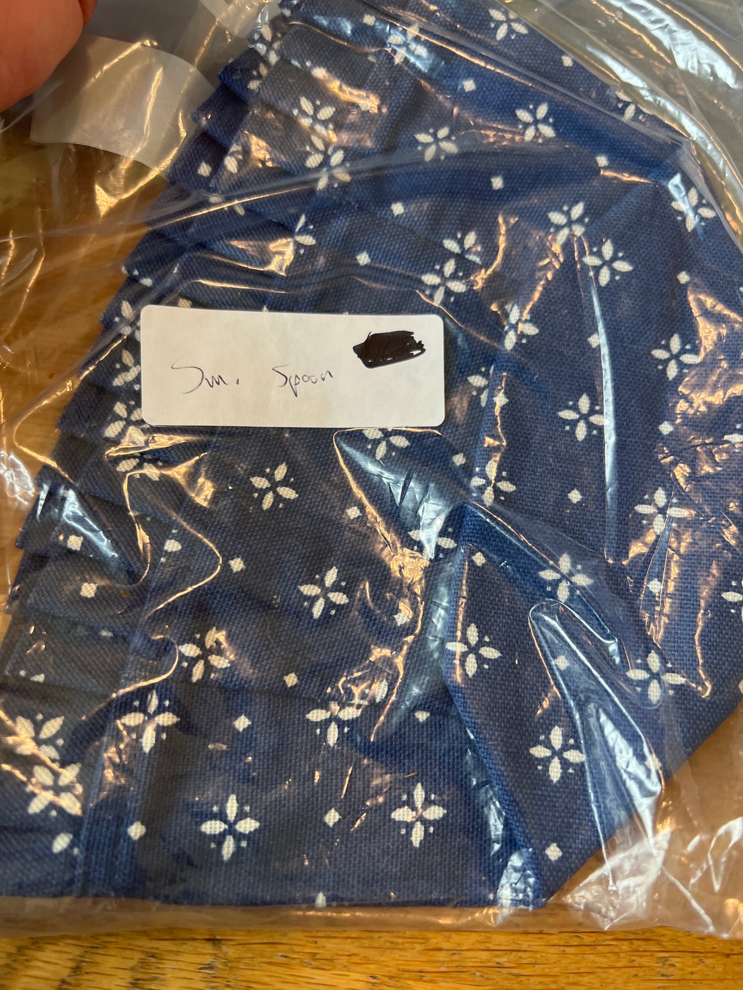 Longaberger small spoon in classic blue