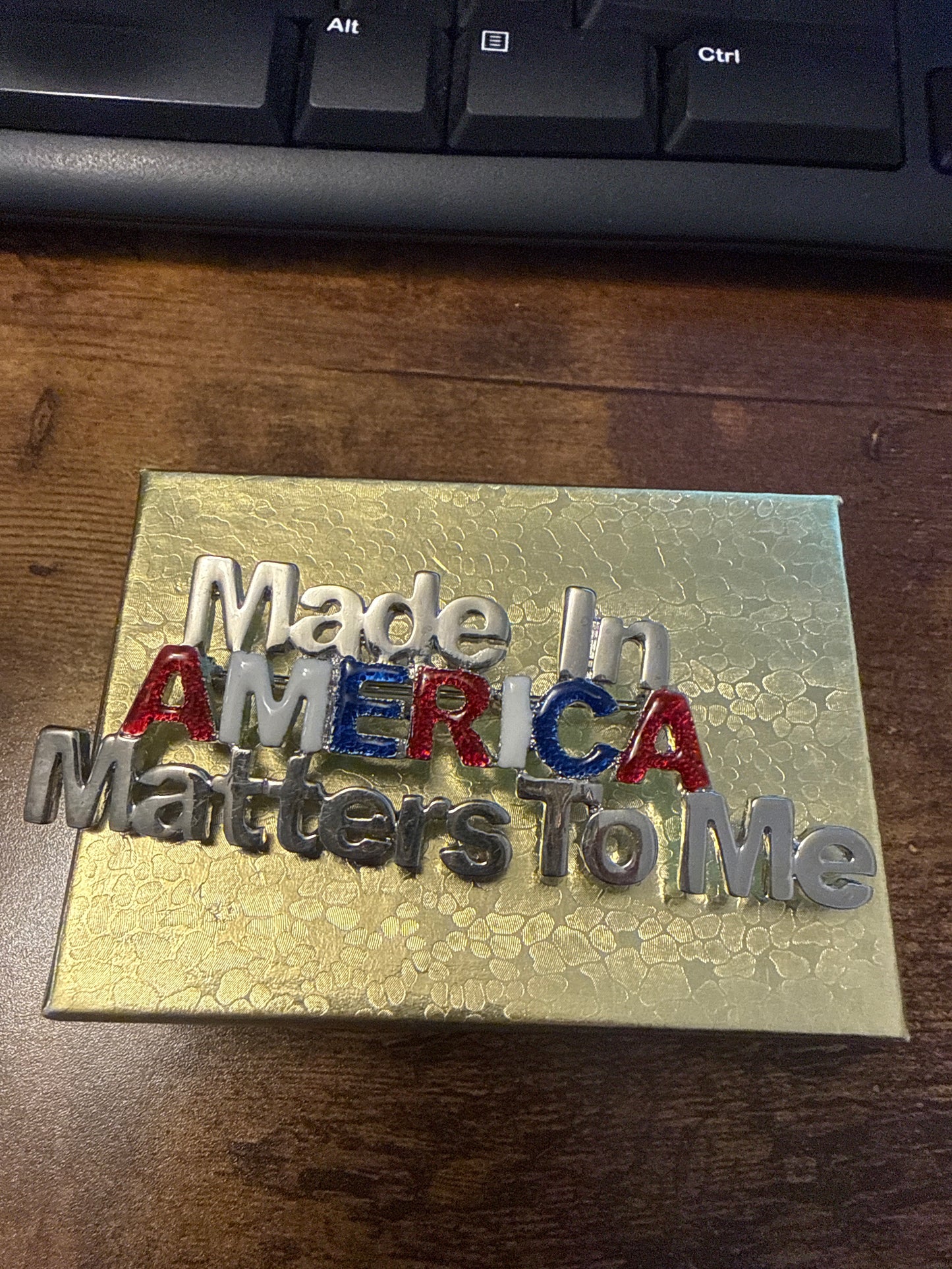 Homestead Made In America Matters To Me pin