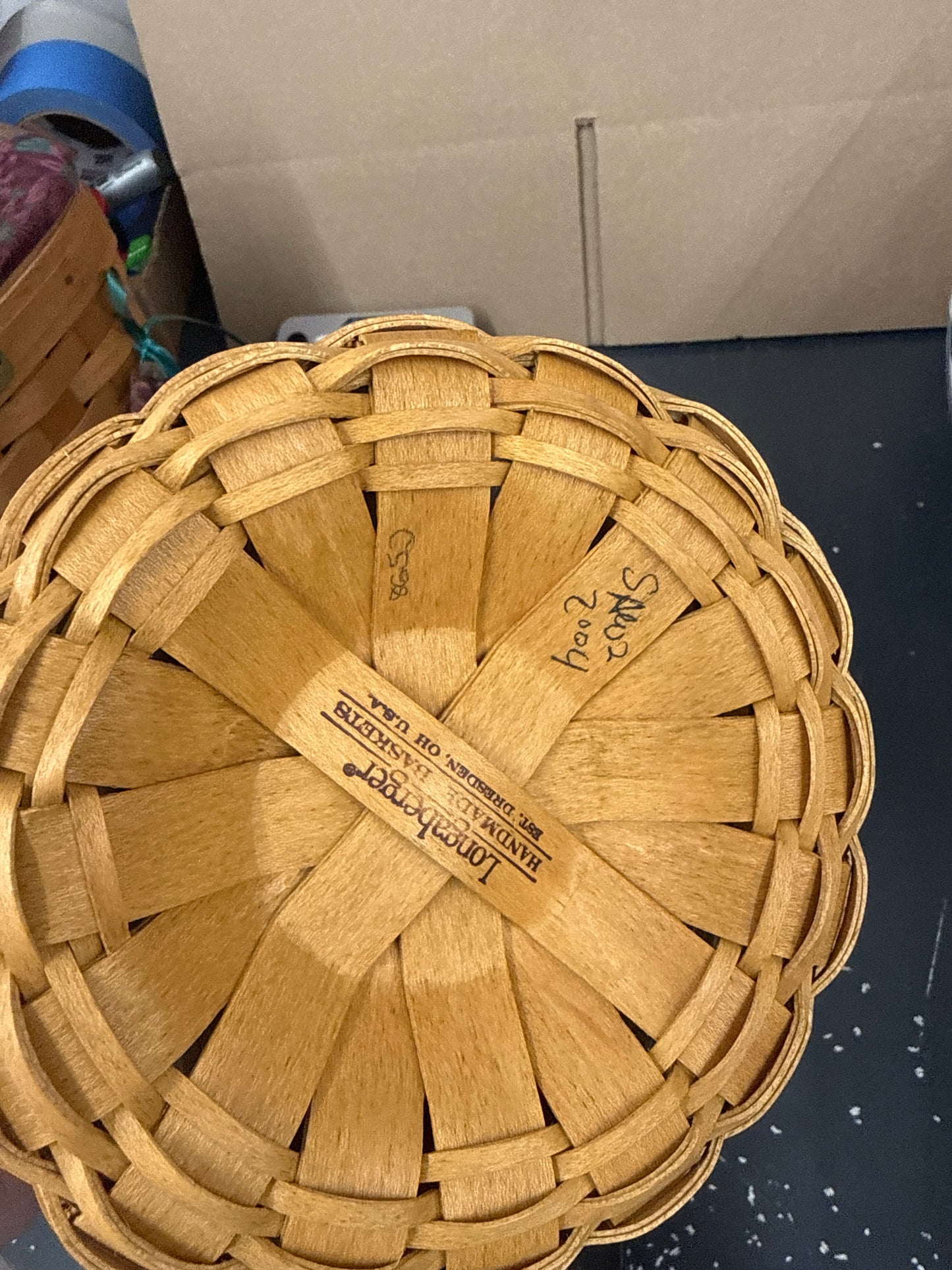 Longaberger saffron basket