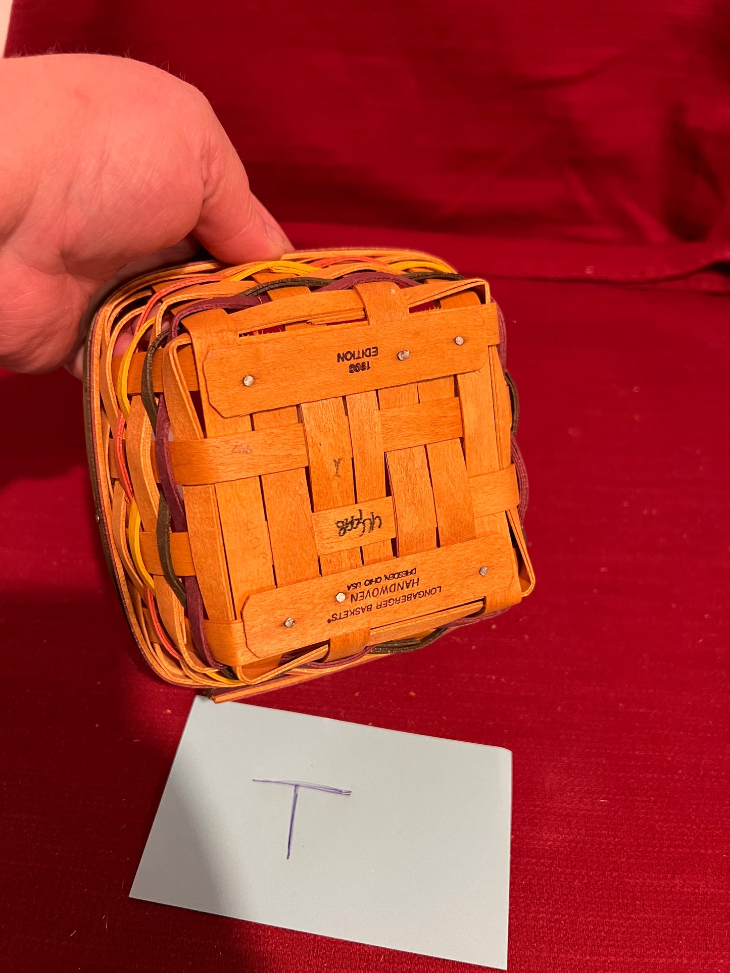 Longaberger 1998 small Easter basket