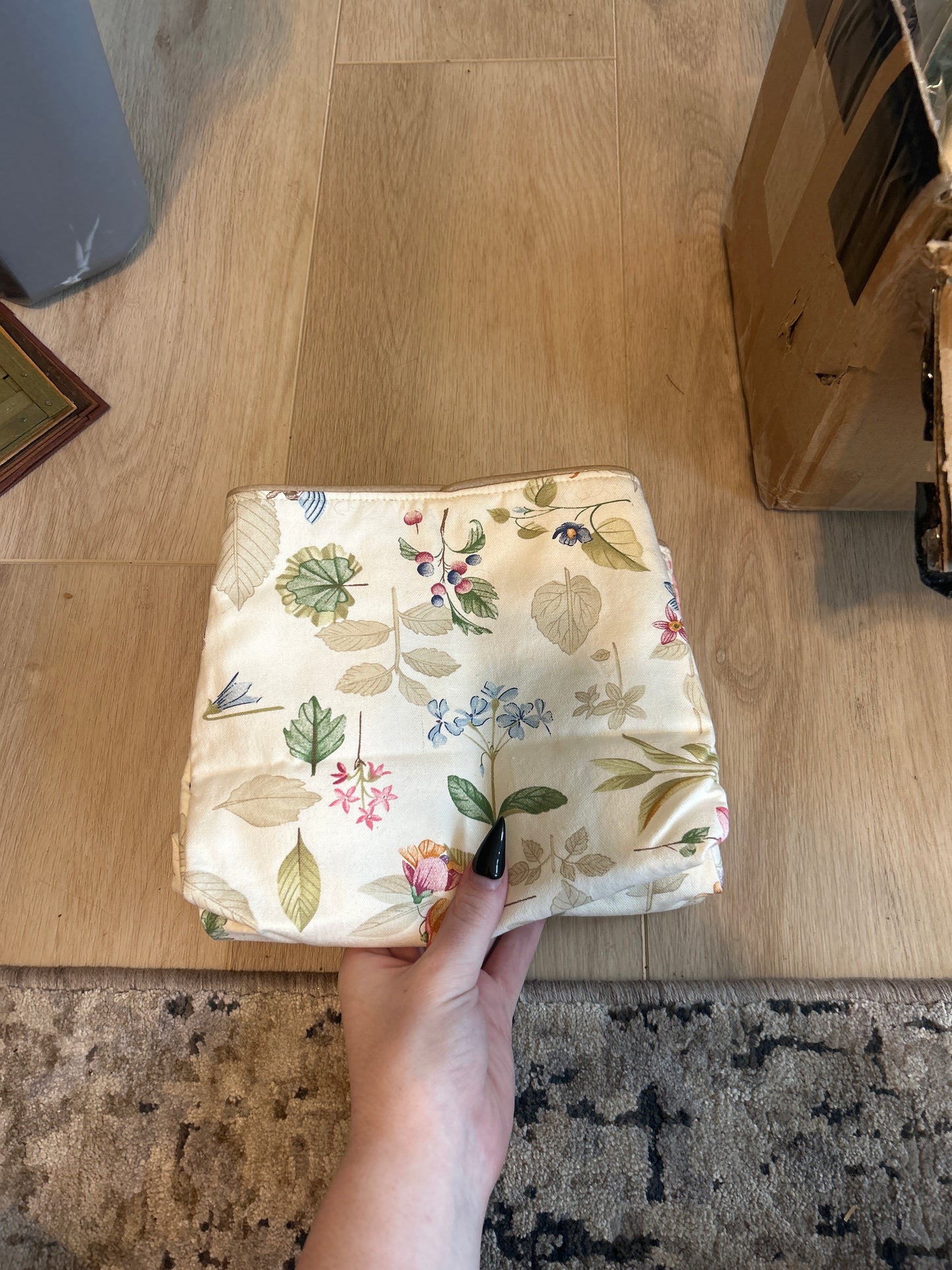 Longaberger fabric bin divider size b in botanical fields