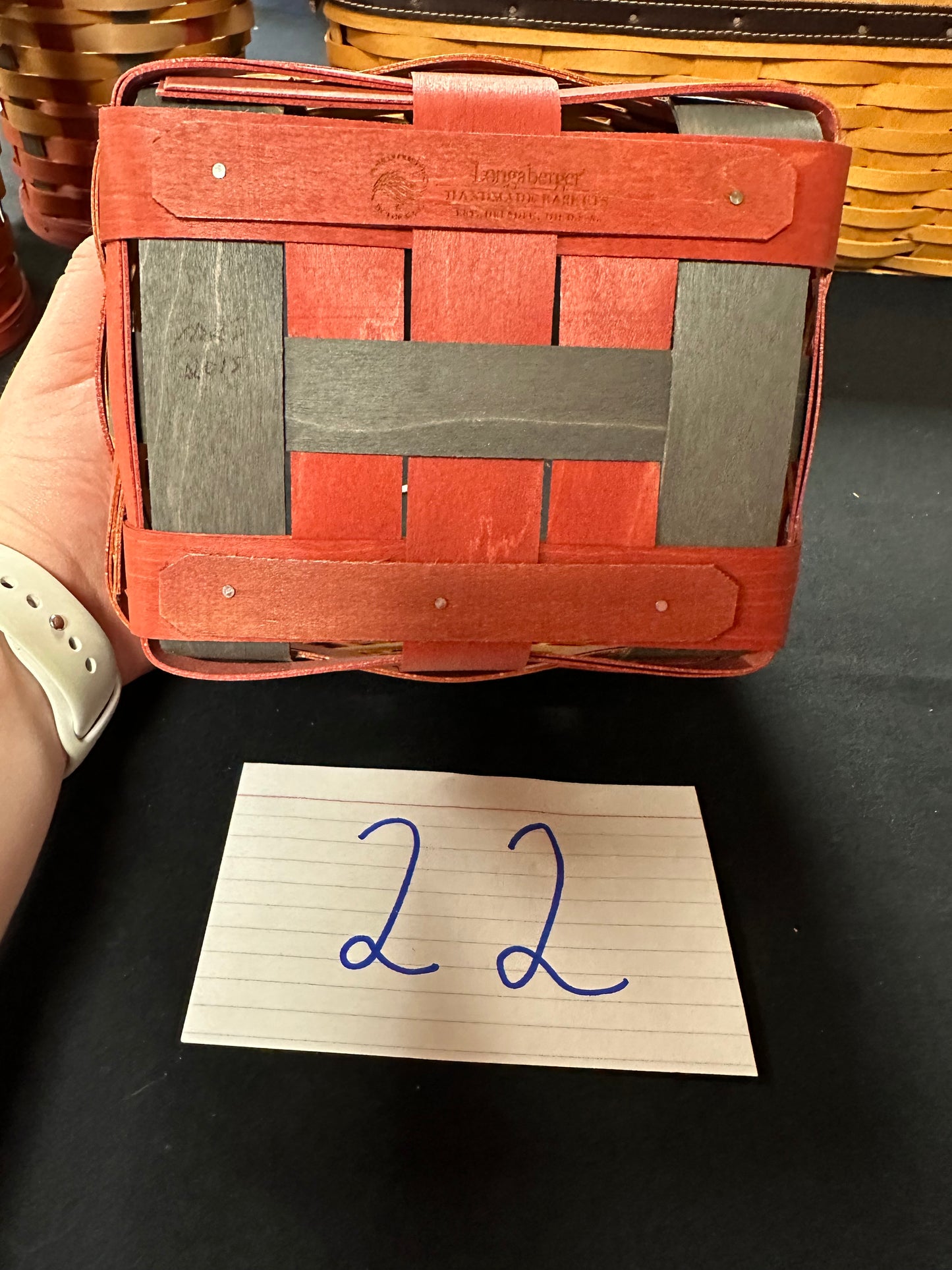 Longaberger Turning Leaves Rectangle Basket Multicolored