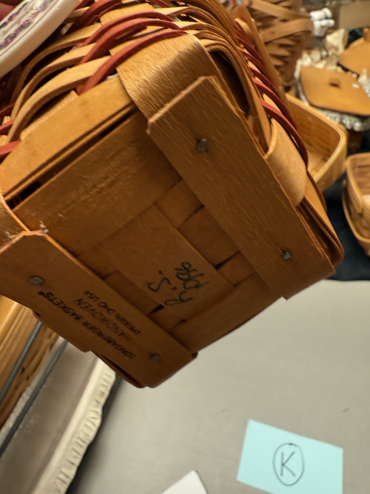 Longaberger bouquet basket with tie on