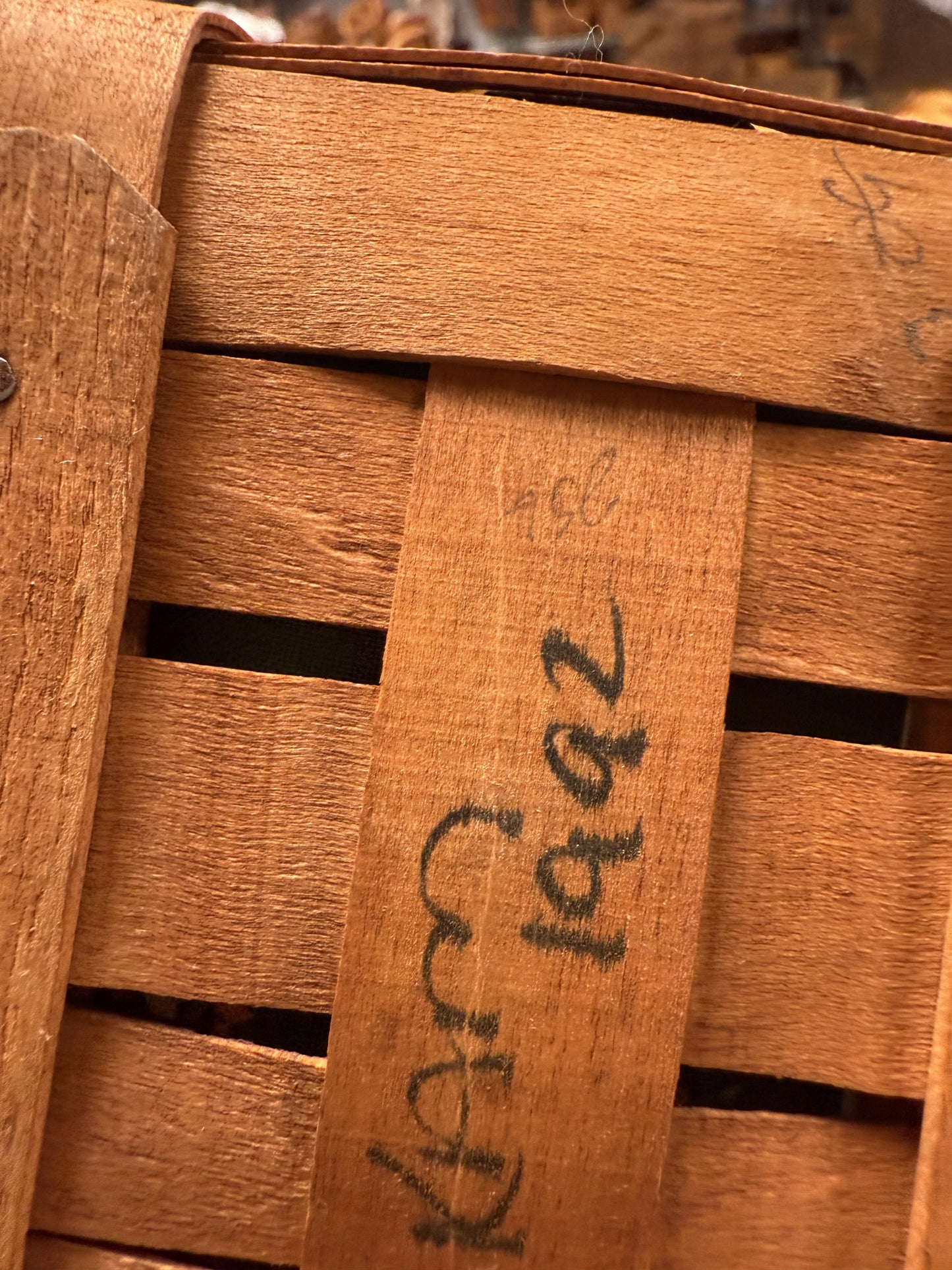 Longaberger autumn medium peg basket with liner and protector