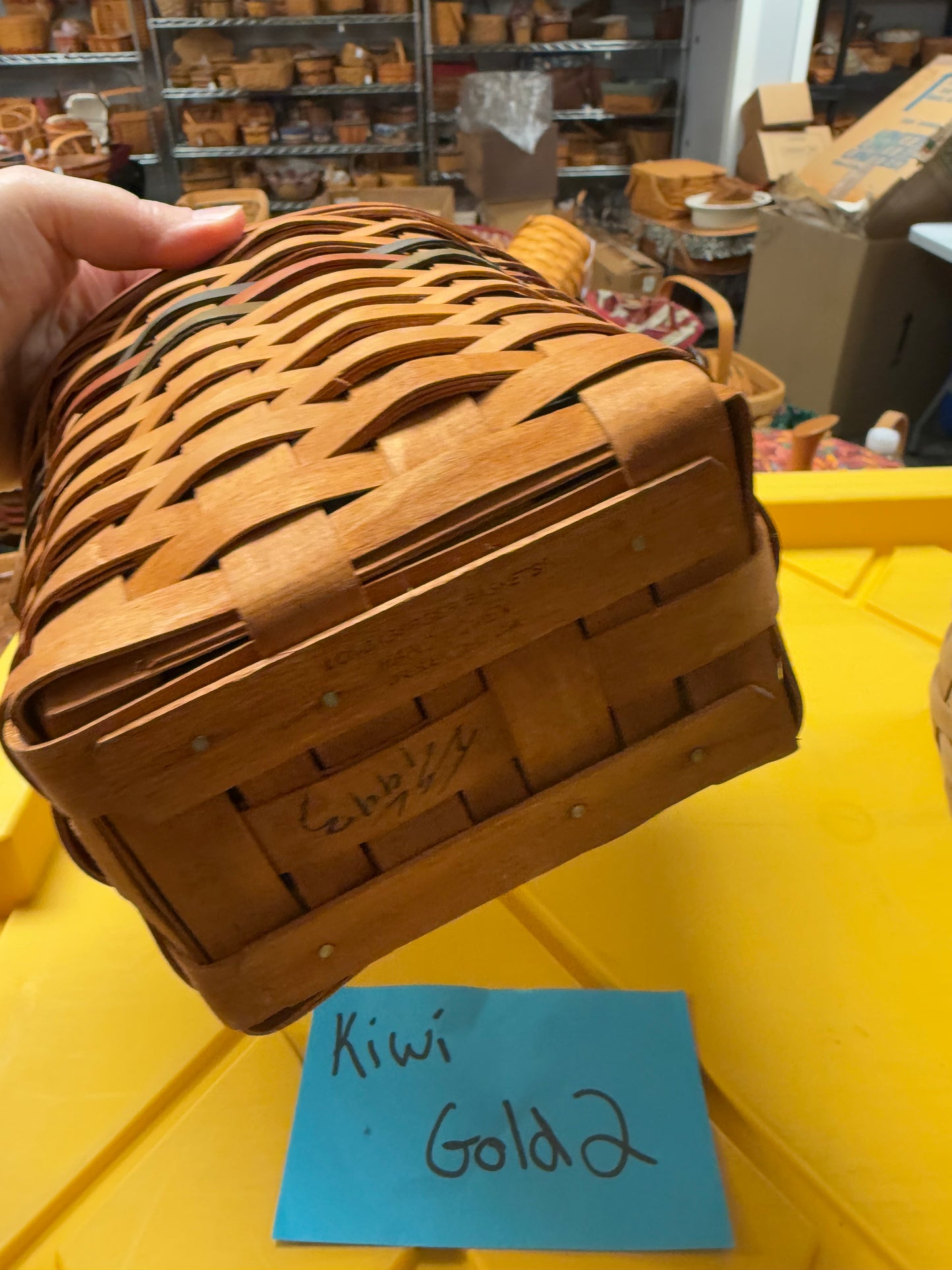 Longaberger autumn with liner and lid